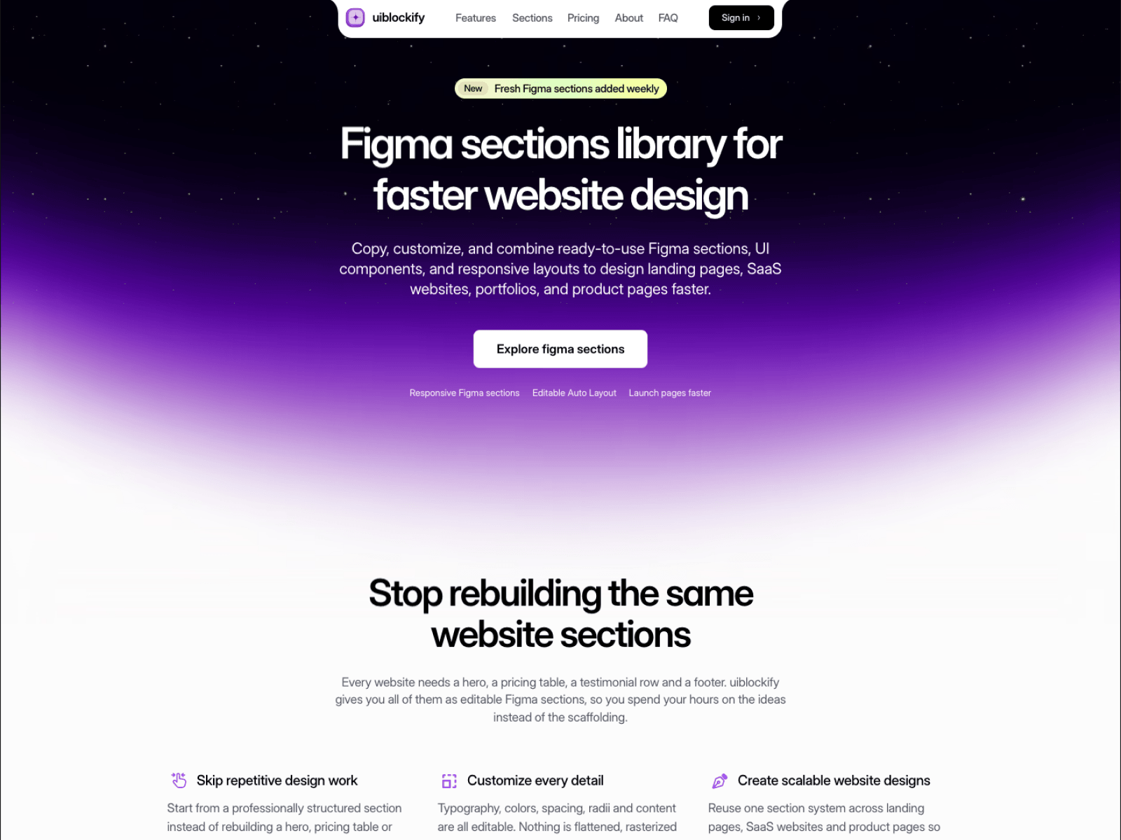 Figma Design Section