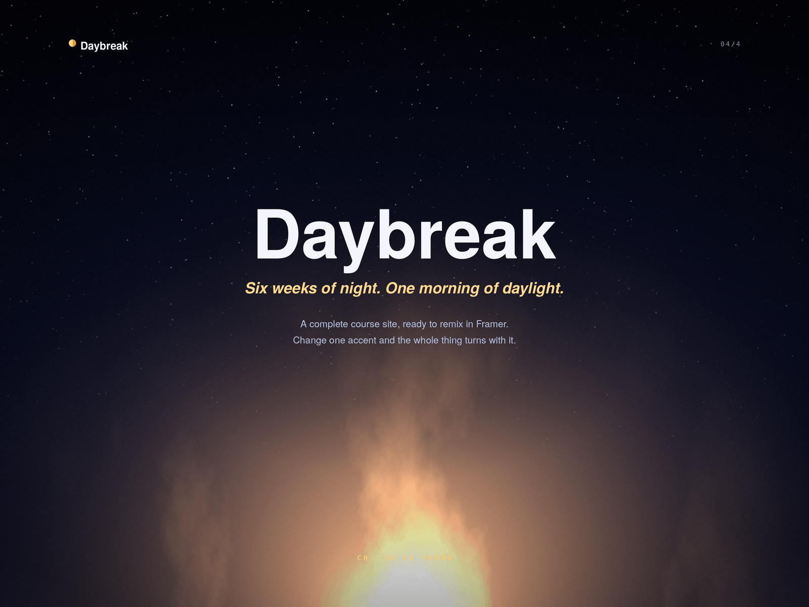 Daybreak Course