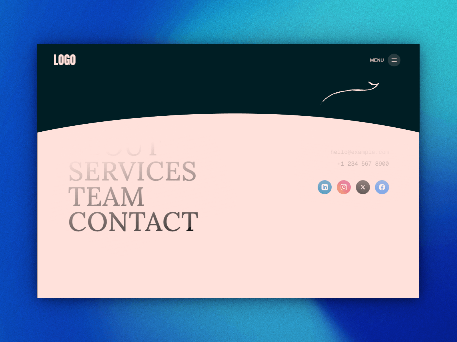 Arc -Fullscreen Menu