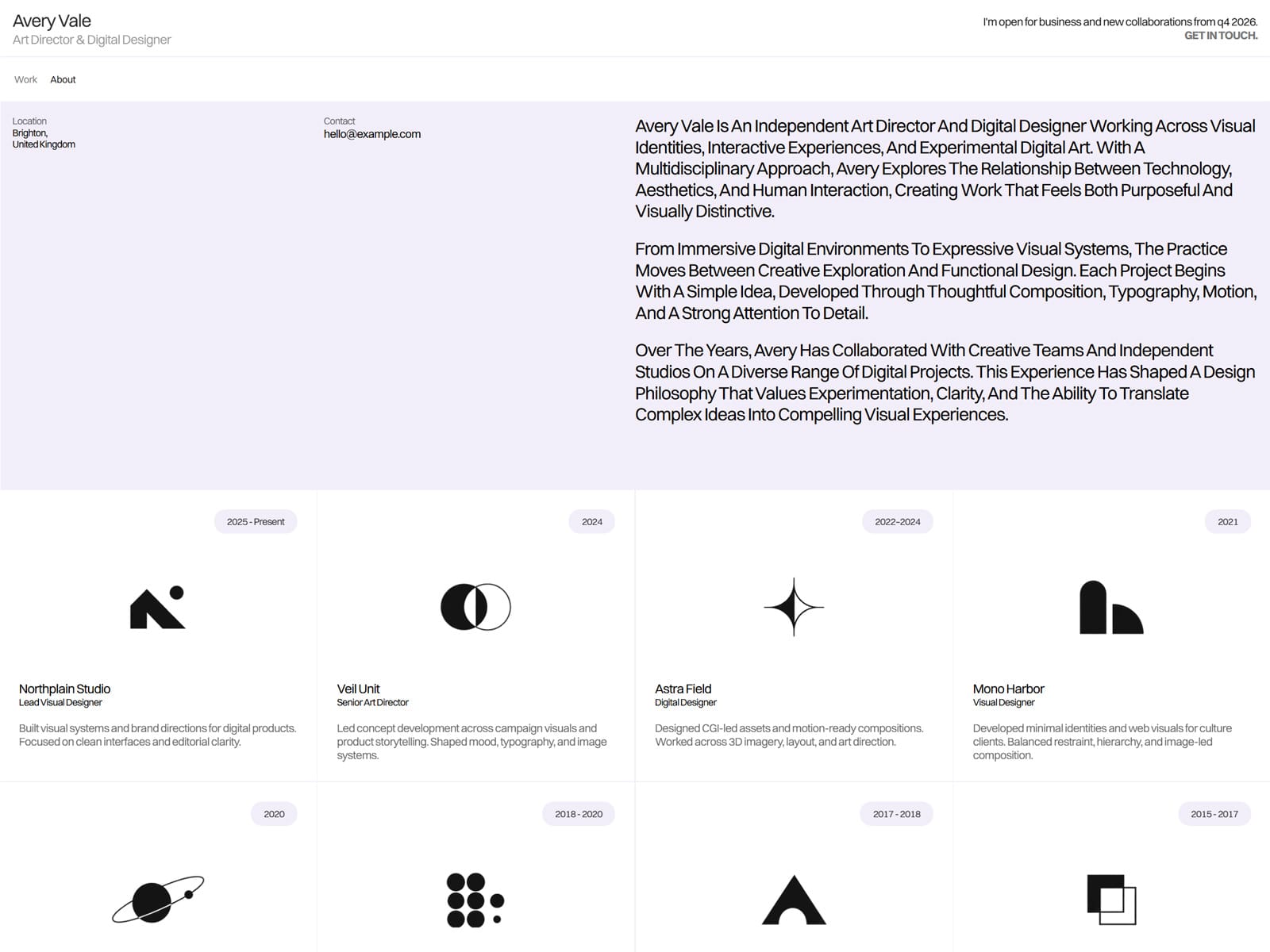 Array Folio