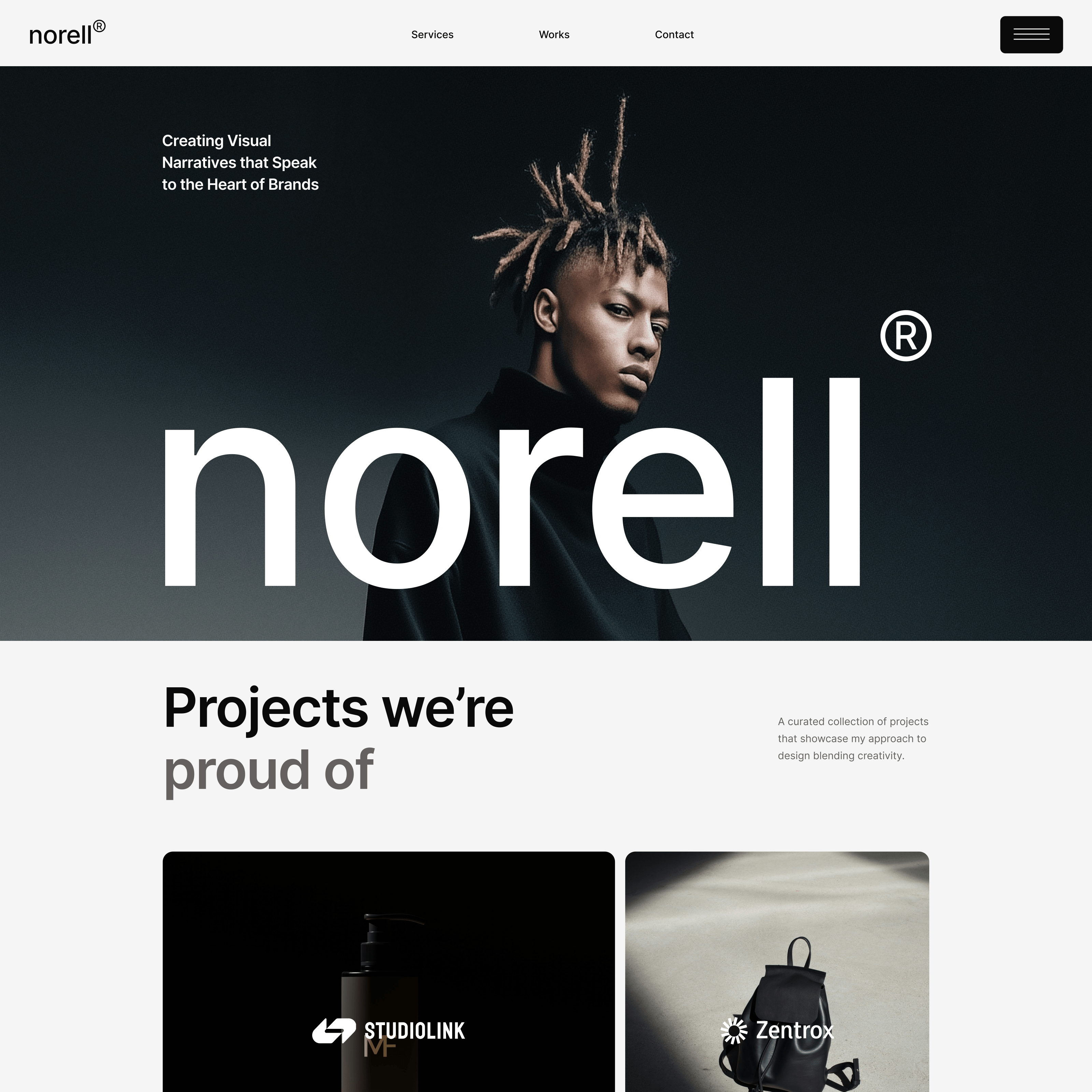 5,000+ π people took this remix before you even heard about it! Free remix here π https://framer.link/VxlvalUOne hero image. One name in giant type. Nothing else fighting for attention. If you're building a personal portfolio or agency site, this is the layout that gets referenced most. β¨