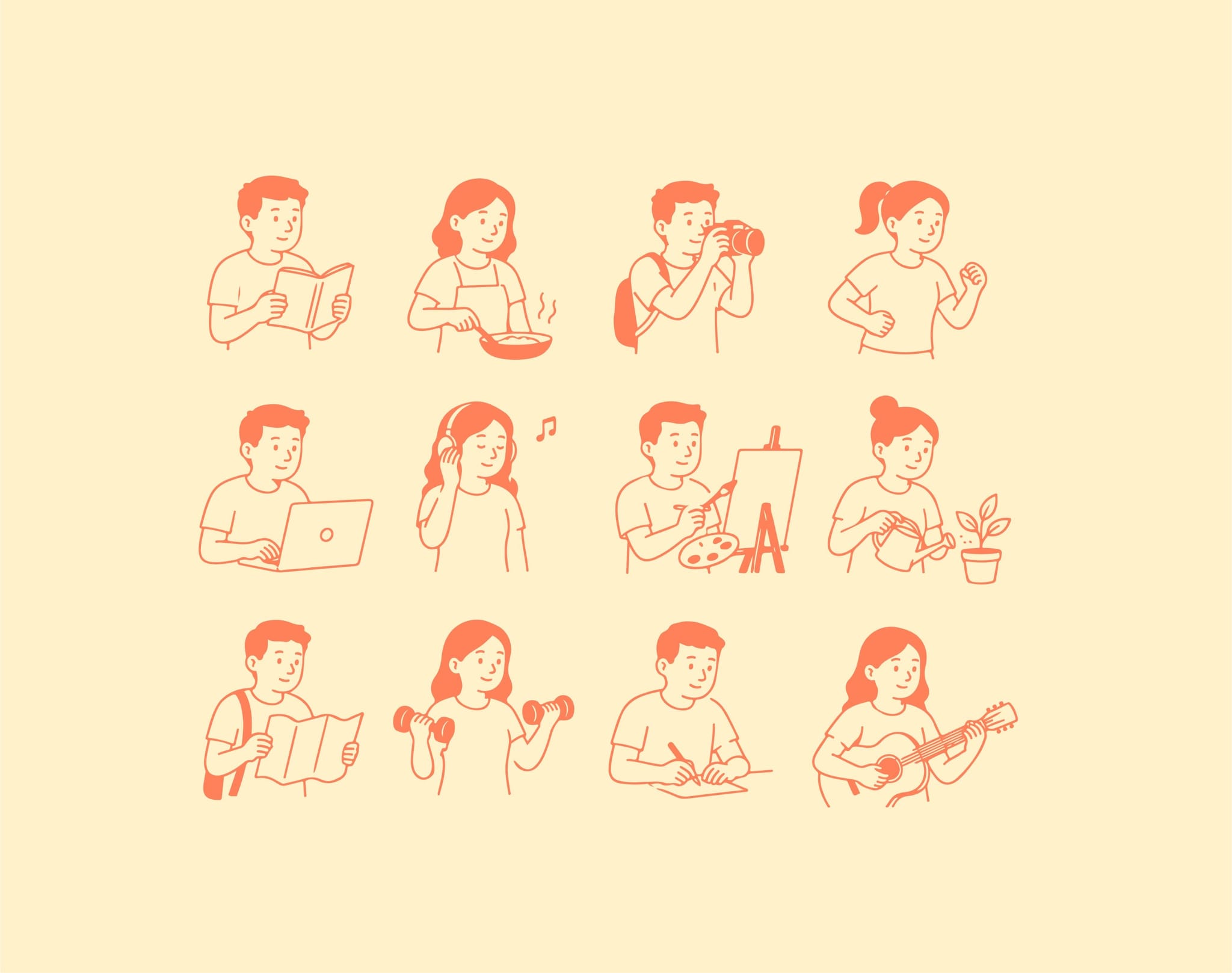 People Hand drawn Vo
