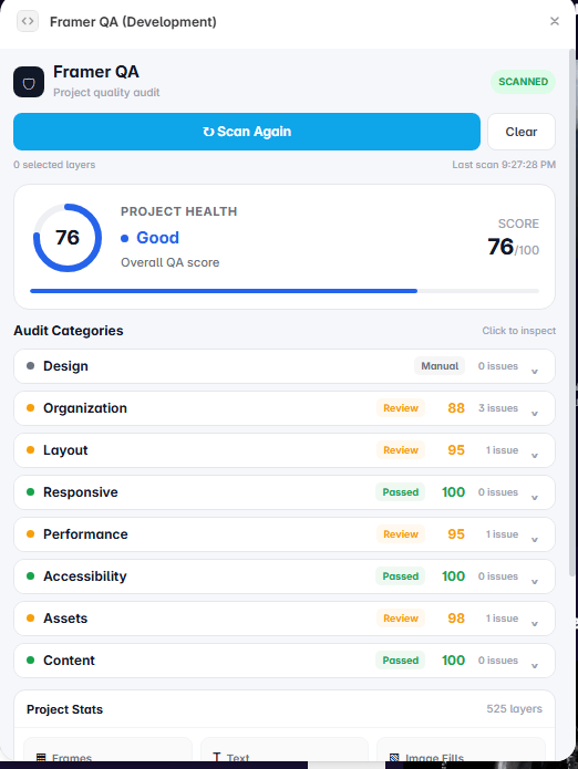 Framer QA