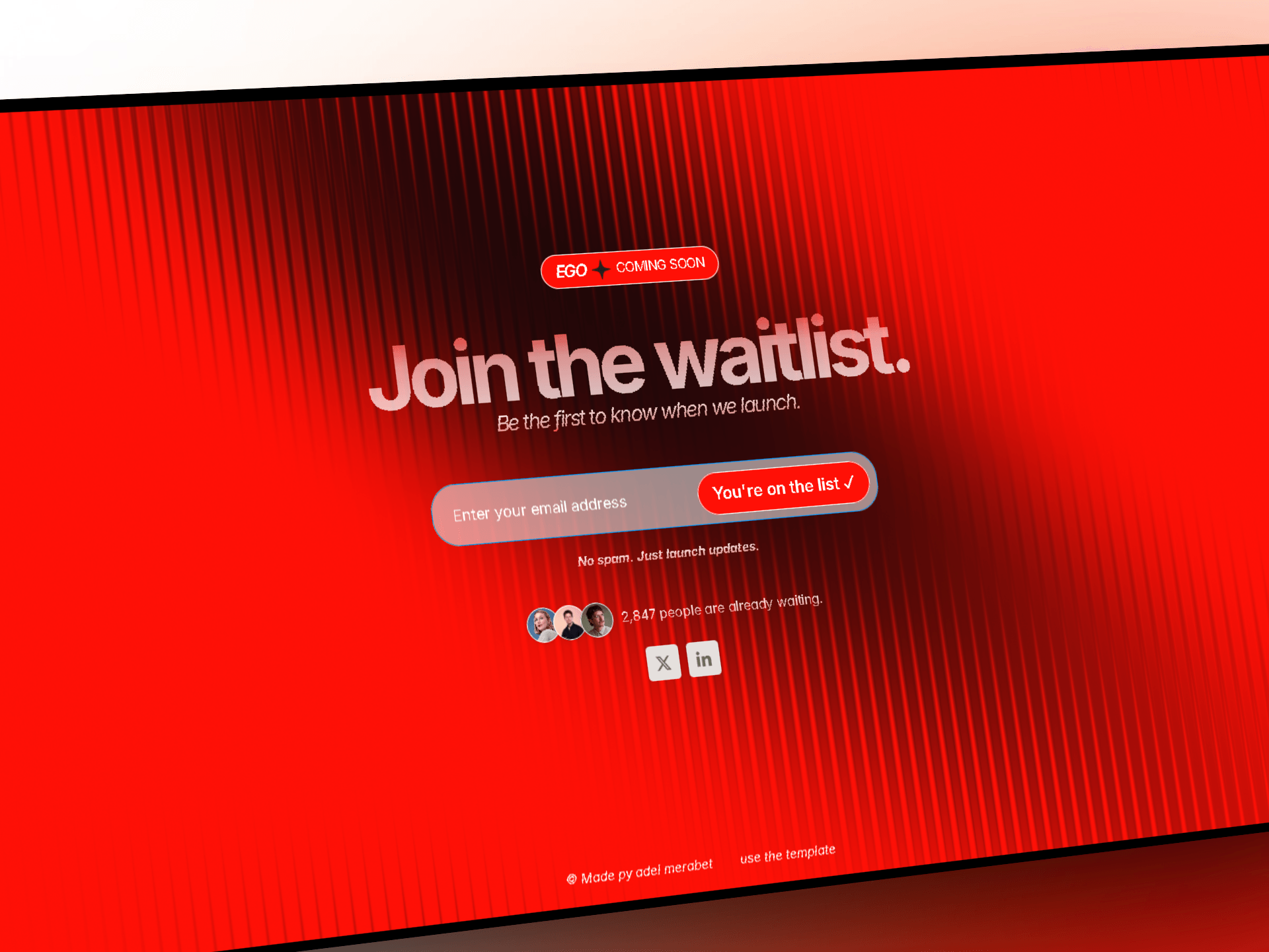 EGO — Waitlist