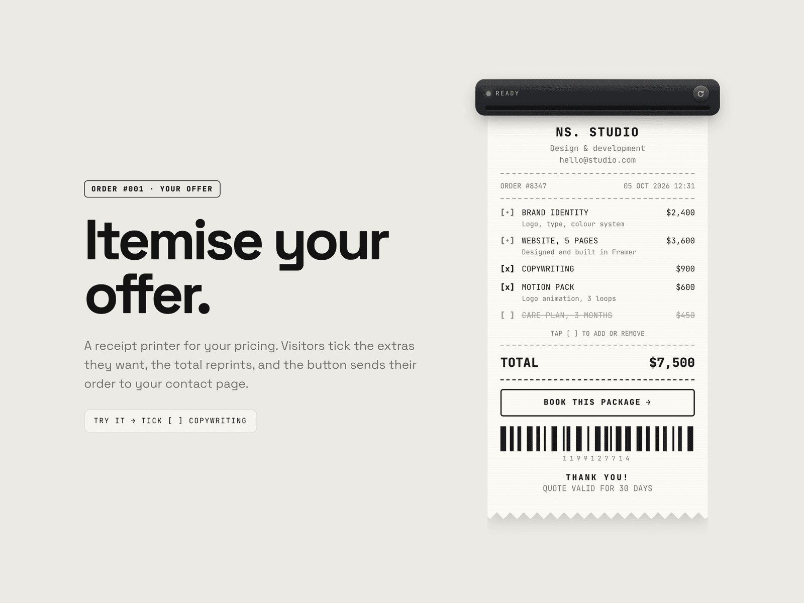 Receipt