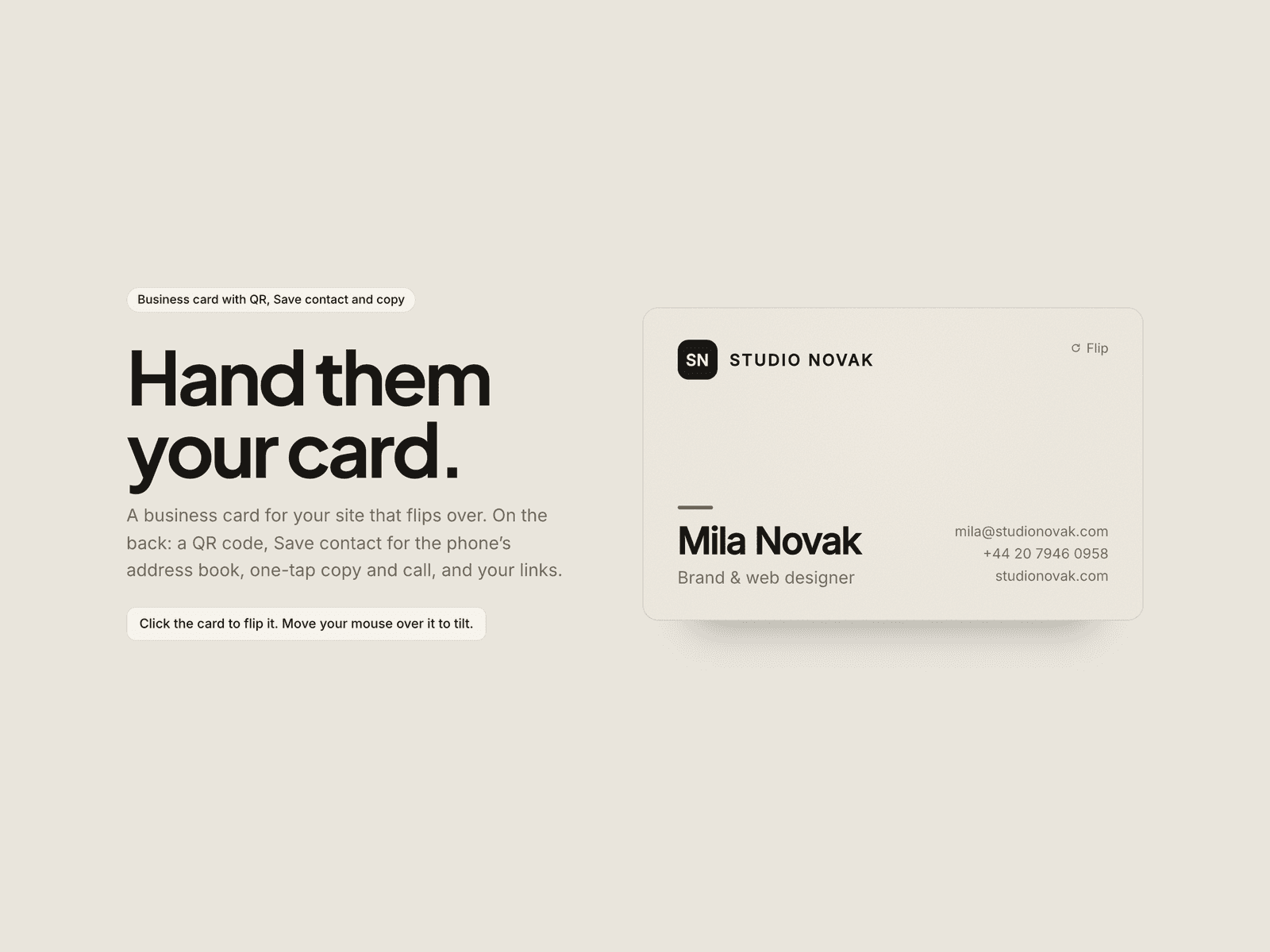 Calling Card