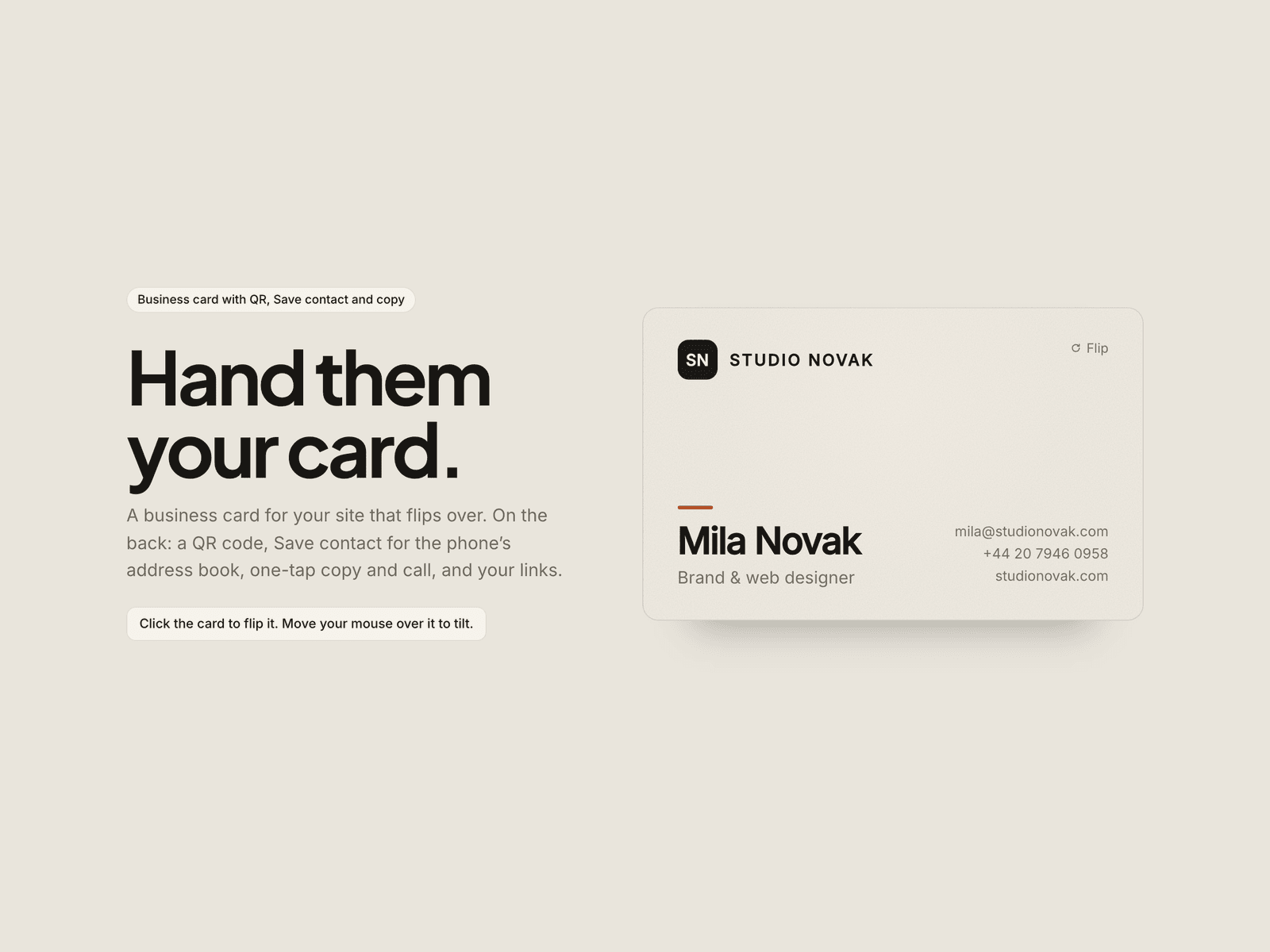 Calling Card