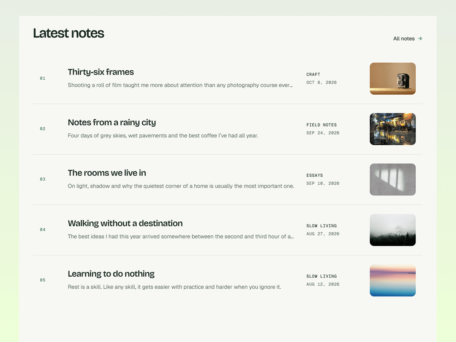 Notes Lite