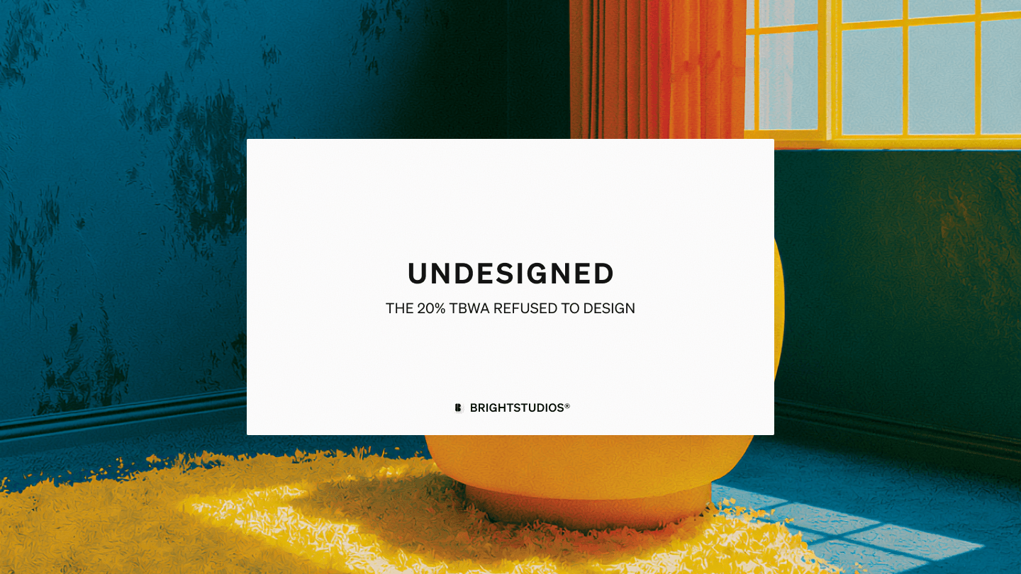 tbwa left about 20% of its new identity undesigned on purpose.every office gets its own postmark and its own hand-drawn backslash. the master mark, the yellow, the name stay locked.recognition needs locked assets. belonging needs granted freedom. guidelines die trying to do both with rules. Read on Linkedin Read on X Read on Substack