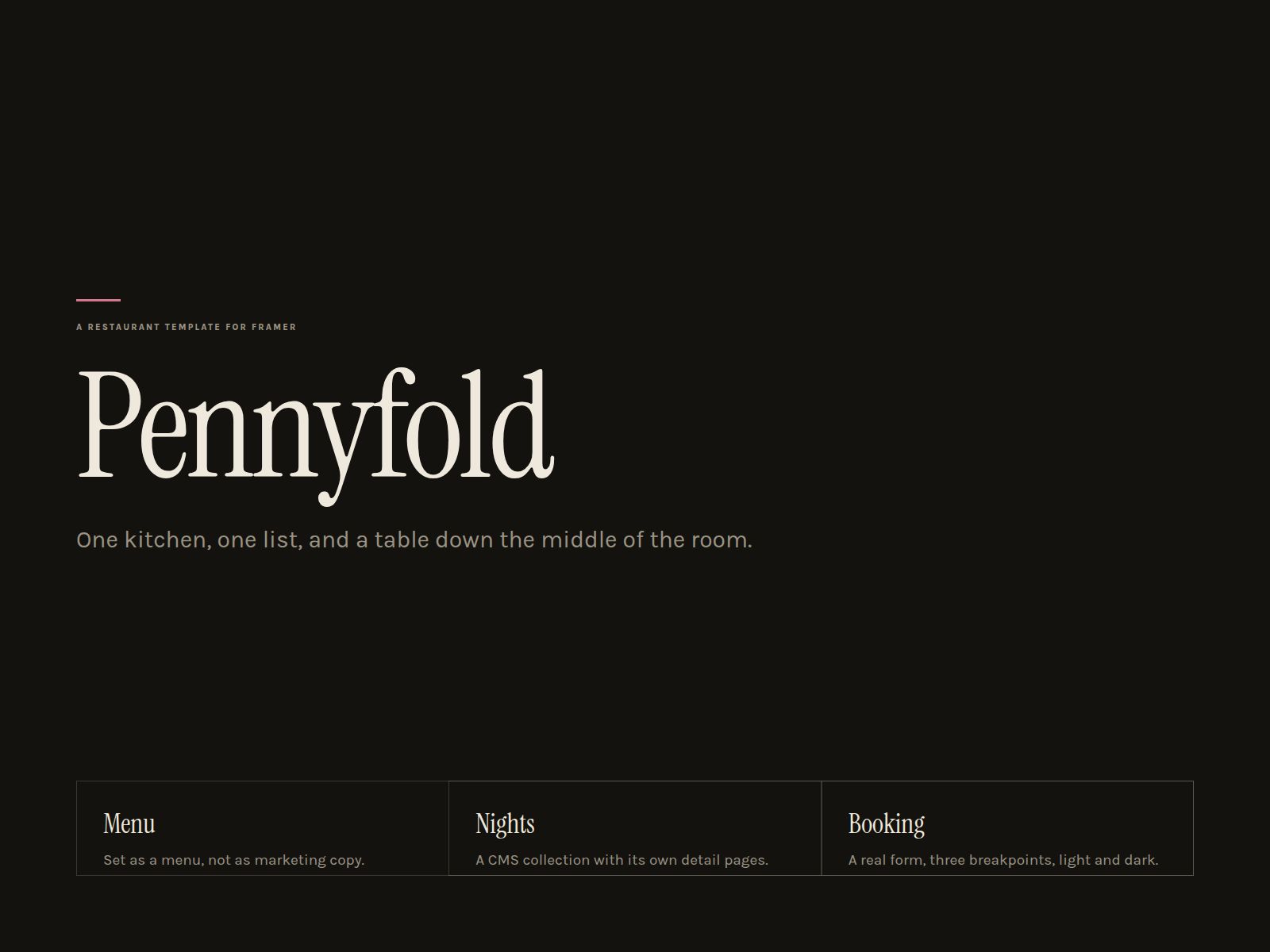 Pennyfold