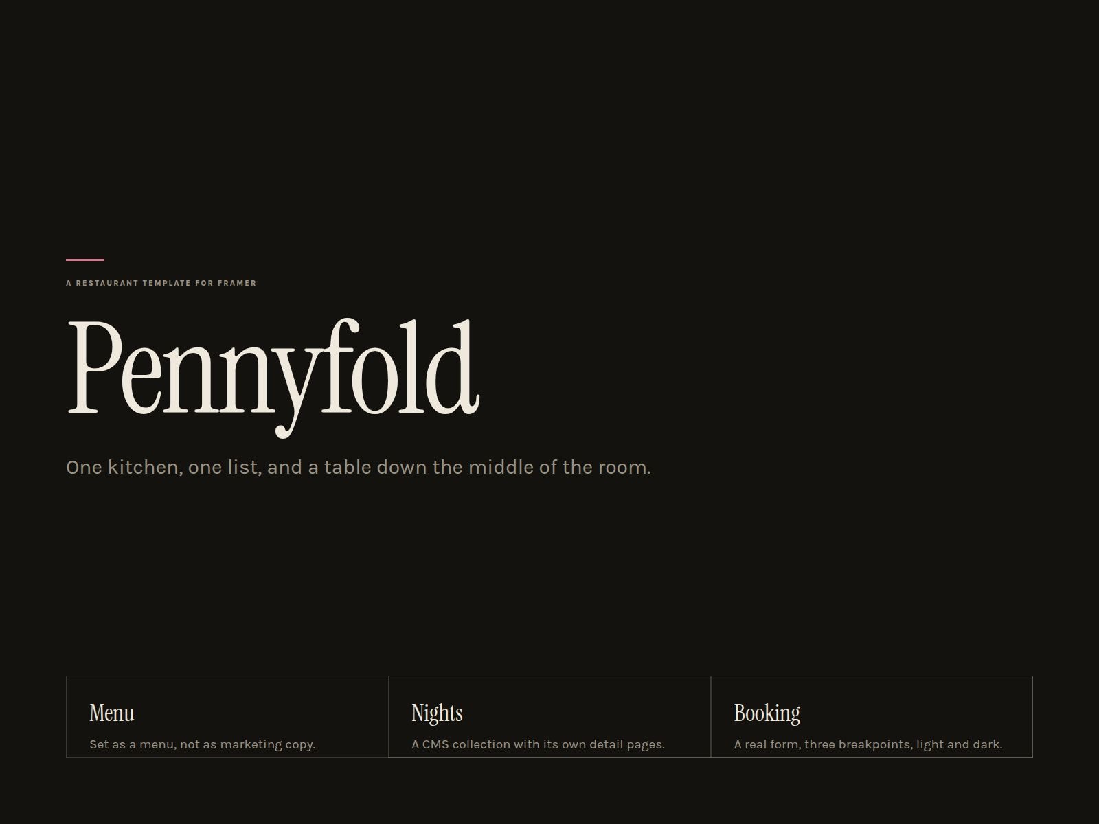 Pennyfold