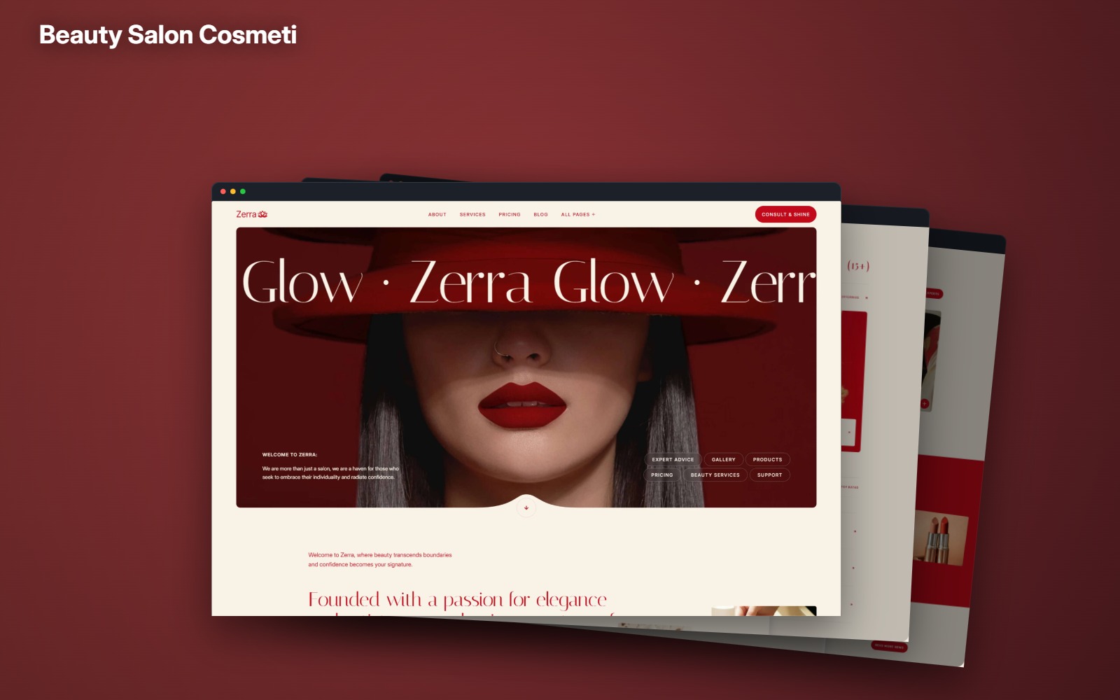 A salon site has about two seconds to prove you'd trust them with your hair — which is a photography problem before it's a layout problem.Live preview → https://zerra-template.framer.website/Make it yours →#framer #framertemplate #framerexpert #webdesign #nocode #beautysalon #hairsalon #beauty #cosmetics #salonowner