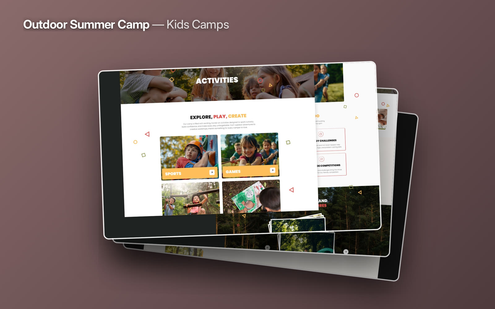 A parent booking a summer camp is deciding, fast, whether their kid will be safe and whether they will be bored.Outdoor Summer Camp answers both on the way down — activities, counsellors, the session schedule and a registration step that works at eleven at night when the decision finally gets made.Live preview → https://suntrail-template.framer.website/Start building with Outdoor Summer Camp →#framer #framertemplate #framerexpert #webdesign #nocode #summercamp #kids #education #activities