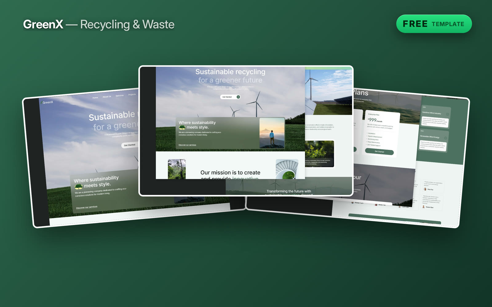GreenX is free, and it is the sharpest waste-management site in the catalogue.Plastic and e-waste recycling, collection, composting and junk removal each explained in a sentence a facilities manager can act on — which is the whole job for a business that wins contracts on clarity.Live preview → https://greenx-template.framer.website/Get GreenX free →#framer #framertemplate #framerexpert #webdesign #nocode #recycling #wastemanagement #sustainability #freetemplate