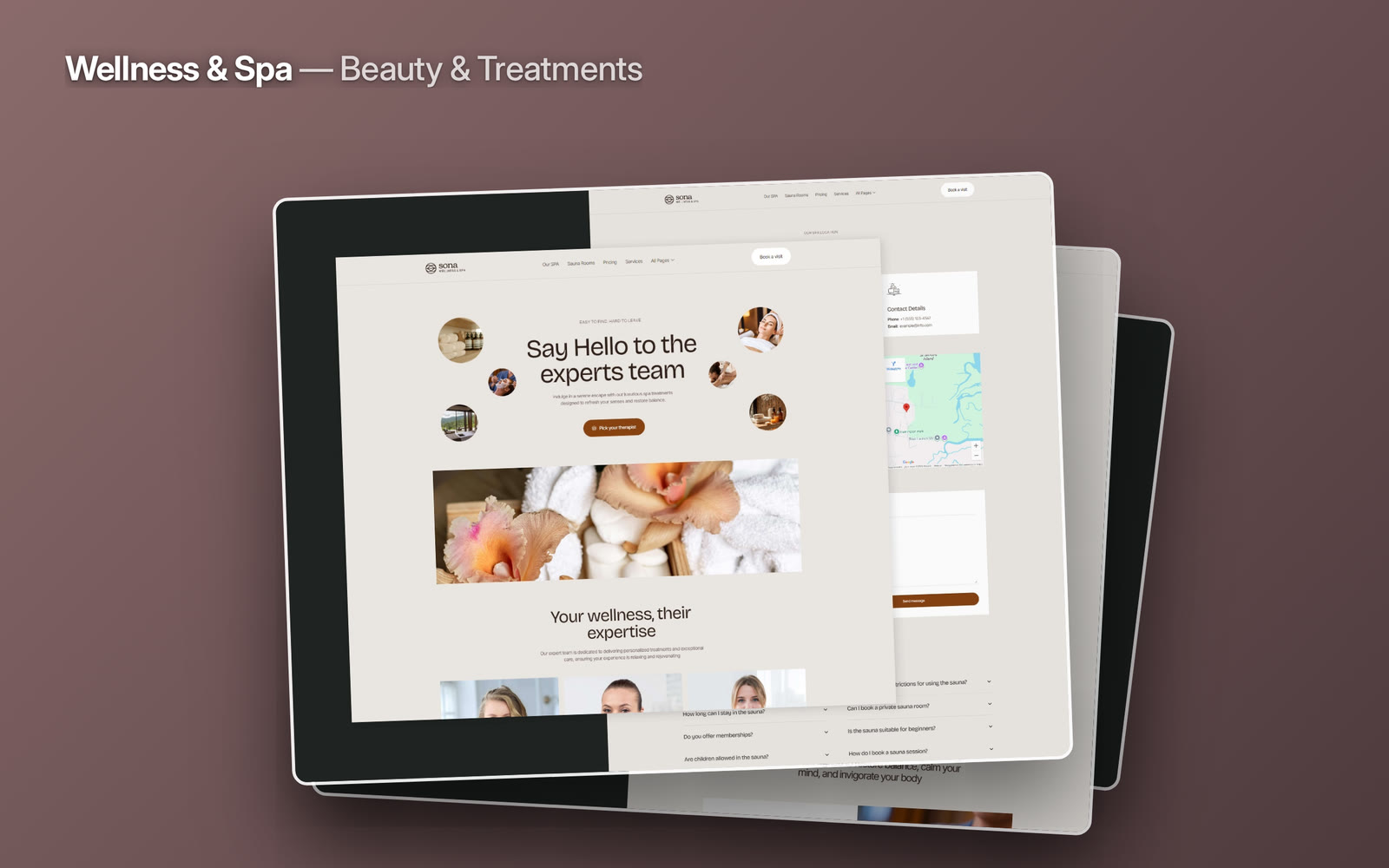 Spa websites tend to be either serene and useless or functional and stressful.Wellness & Spa holds both — treatments and packages with what is actually included and what it costs, a therapist roster, and a booking step that never breaks the mood it spent the whole page building.Live preview → https://sona-template.framer.website/Put Wellness & Spa to work →#framer #framertemplate #framerexpert #webdesign #nocode #spa #wellness #beauty #booking