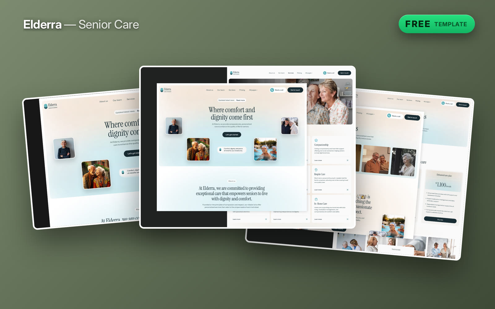 The person reading a care home website is almost never the person who will live there.Elderra is written for the adult child making a hard decision at eleven at night — services explained without euphemism, staff shown as people, and support routes that are easy to find. Free, because a small care provider should not be choosing between a website and staffing.Live preview → https://elderra-template.framer.website/Claim Elderra free →#framer #framertemplate #framerexpert #webdesign #nocode #seniorcare #assistedliving #healthcare #freetemplate