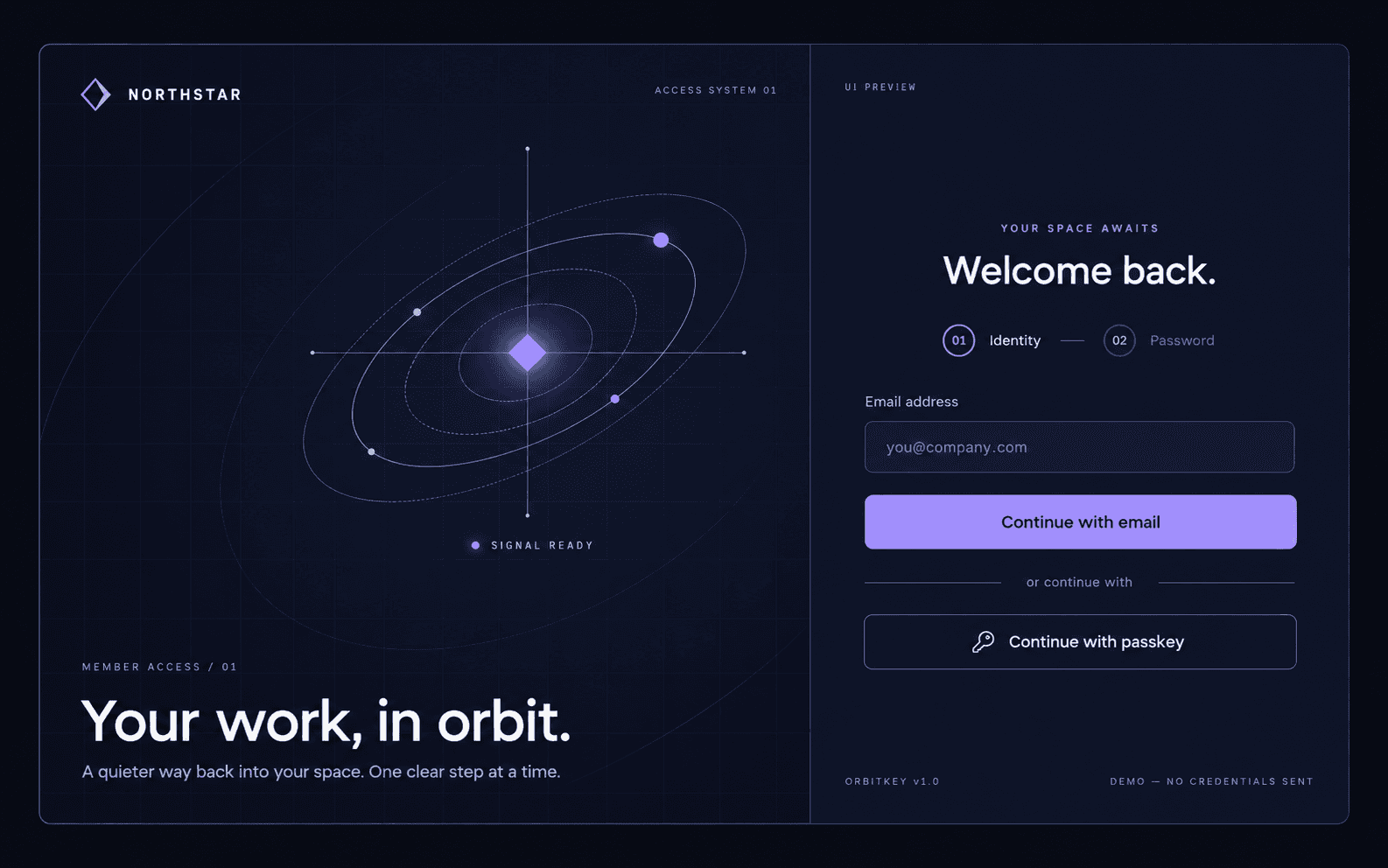 OrbitKey Login