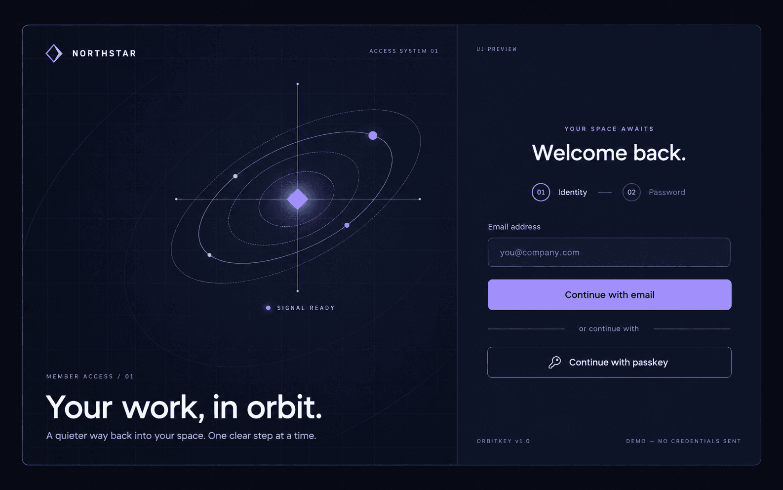 OrbitKey Login