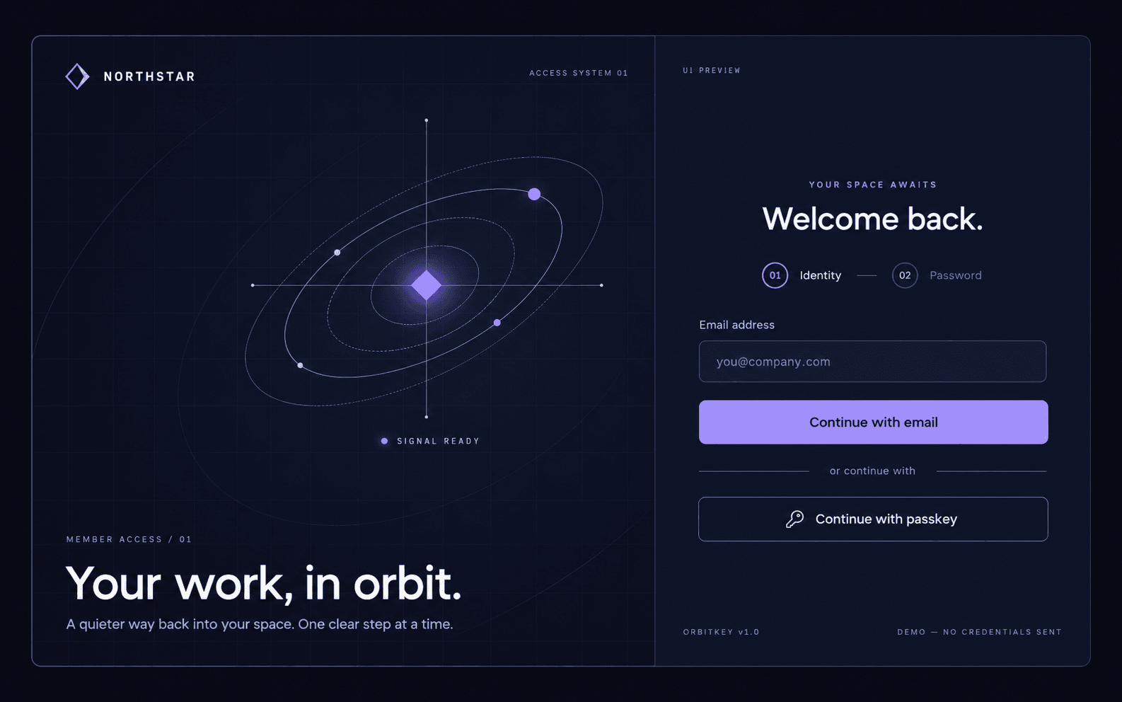 OrbitKey Login