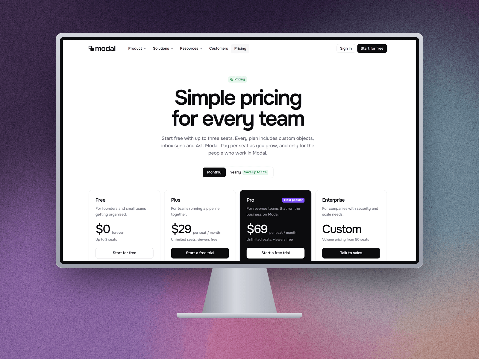 Modal CRM