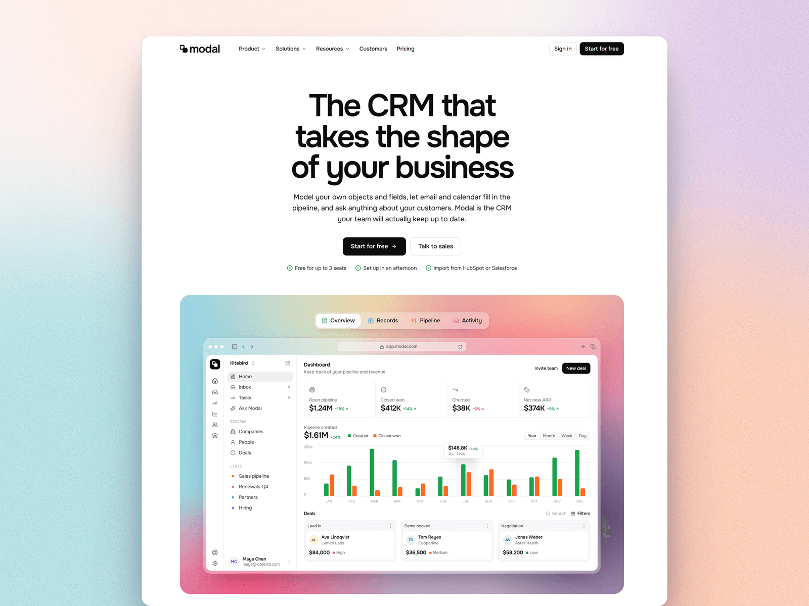 Modal CRM