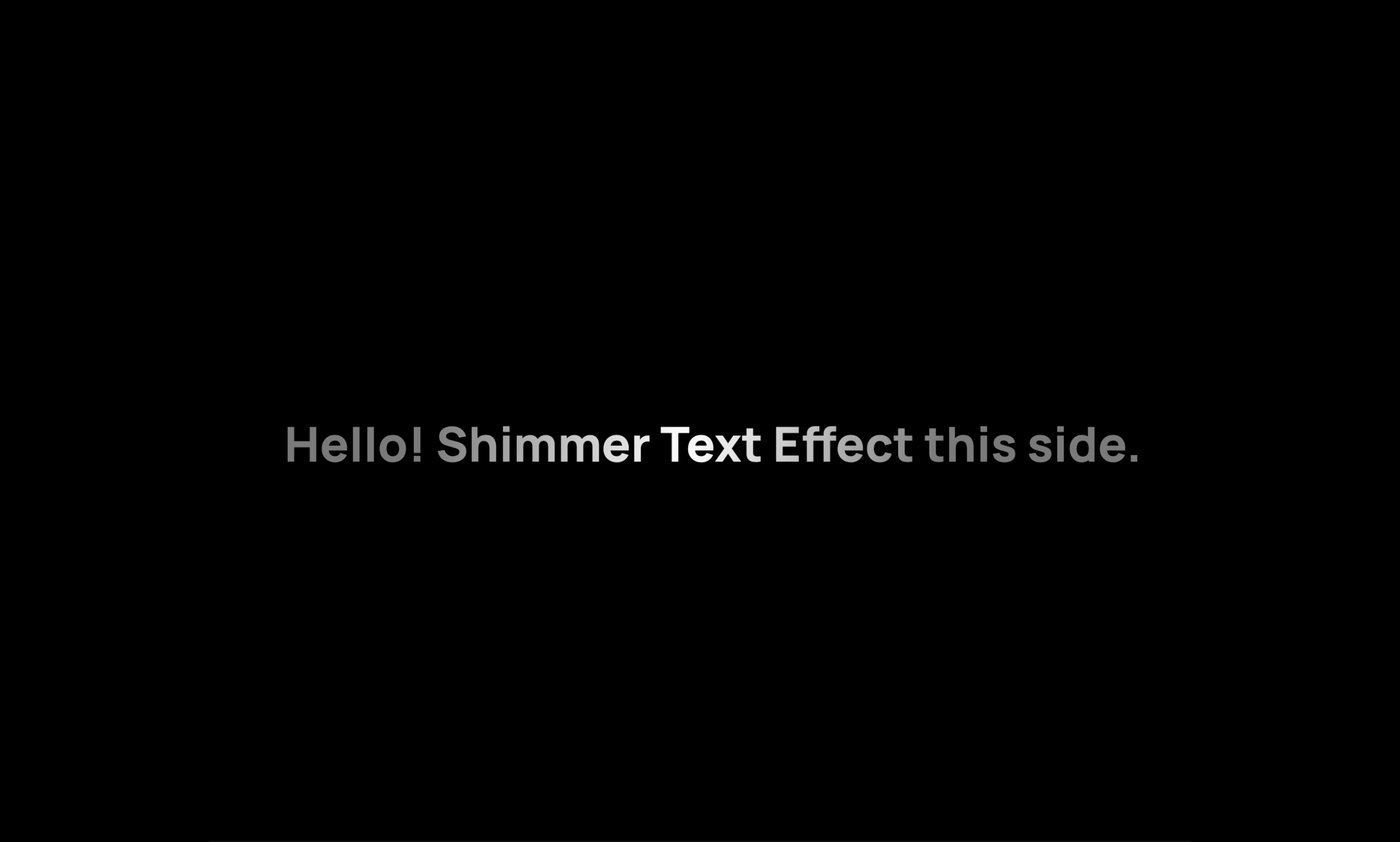 Shiny Text Effect