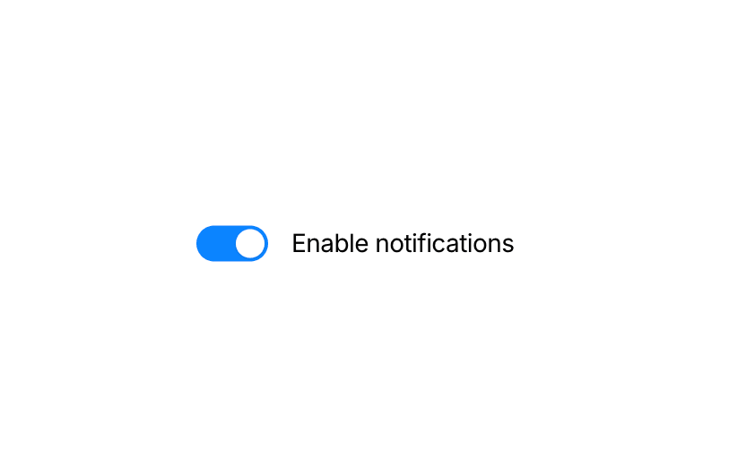 Notification Toggle