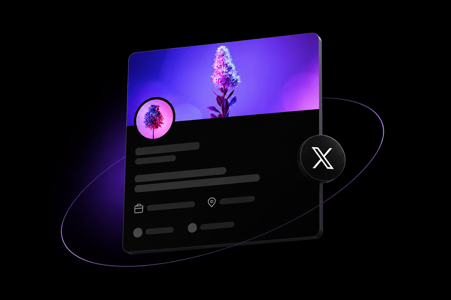 X Profile card
