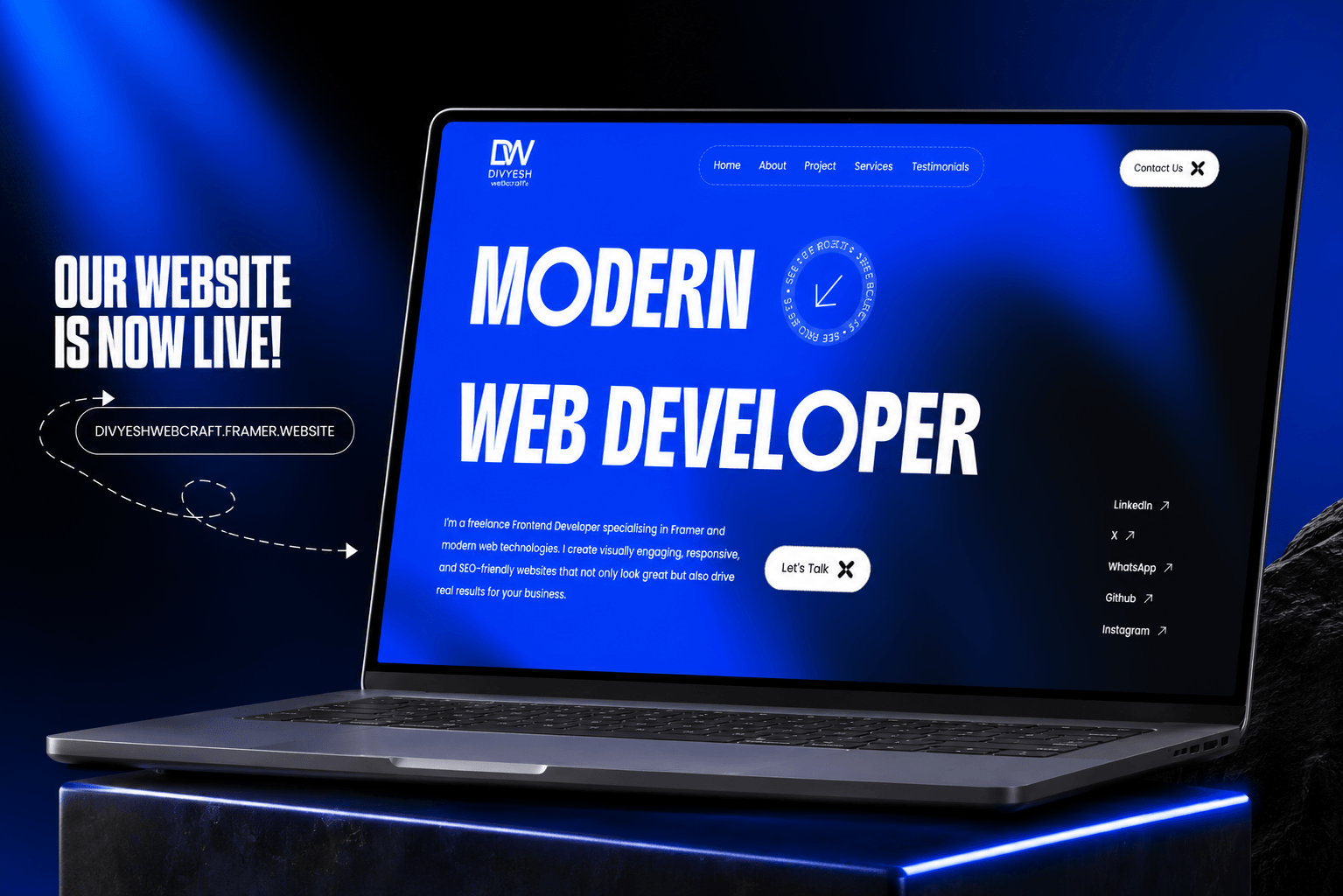 🚀 My portfolio website is finally live!Over the past few weeks, I've been focused on creating a portfolio that reflects how I build websites with Framer—clean layouts, smooth interactions, and attention to performance.I'd genuinely love your feedback on: • Overall experience • Animations & interactions • Performance • Anything that could be improvedThanks to everyone in the Framer community who shares knowledge and inspiration every day. Looking forward to hearing your thoughts! 🙌