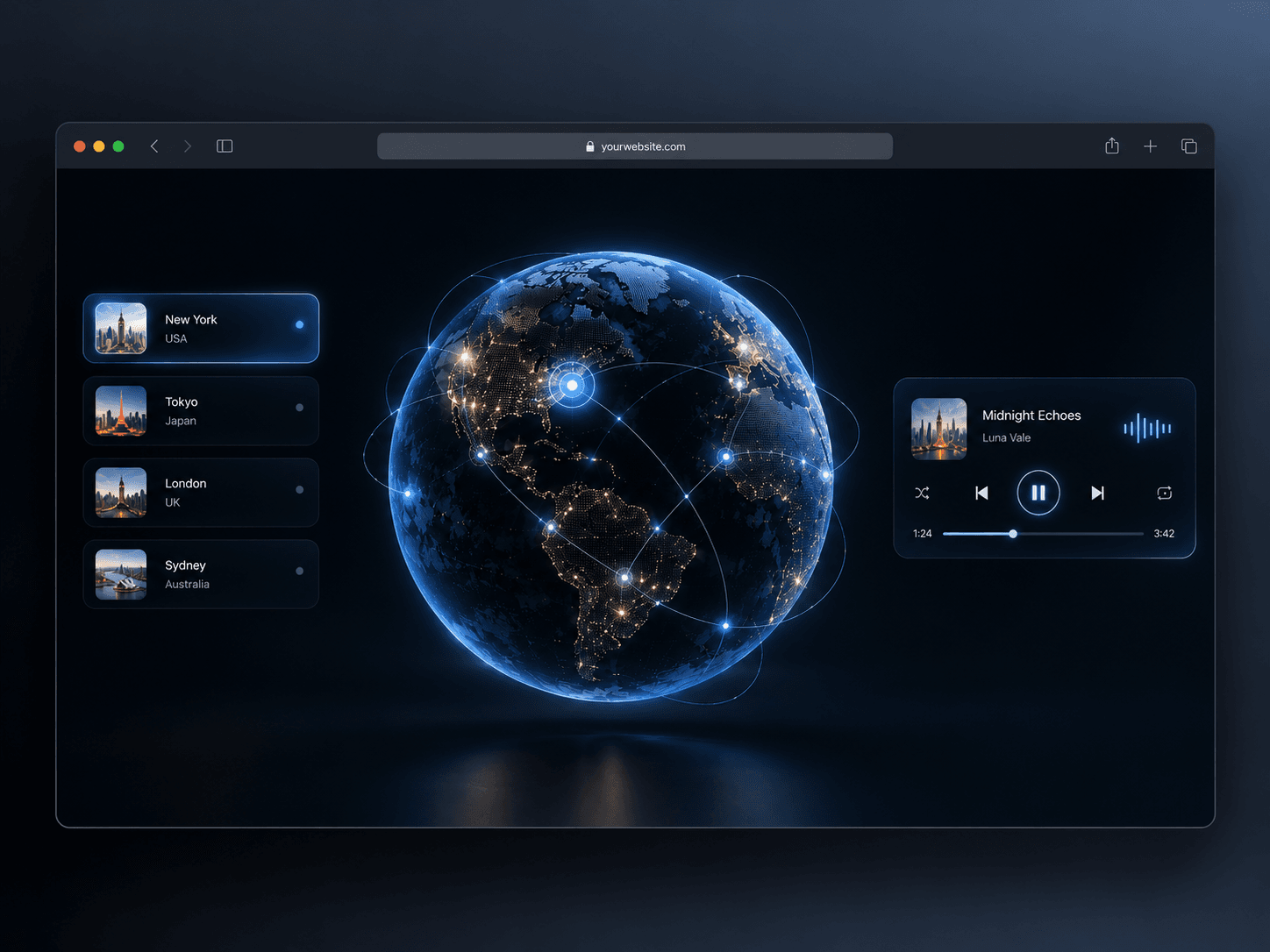 3D Music Globe