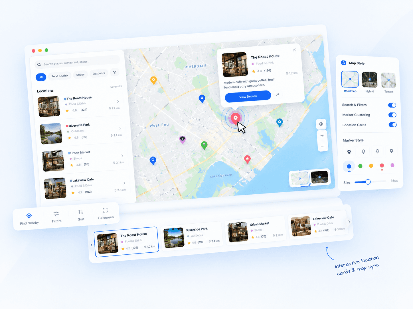 Store's Locator Map