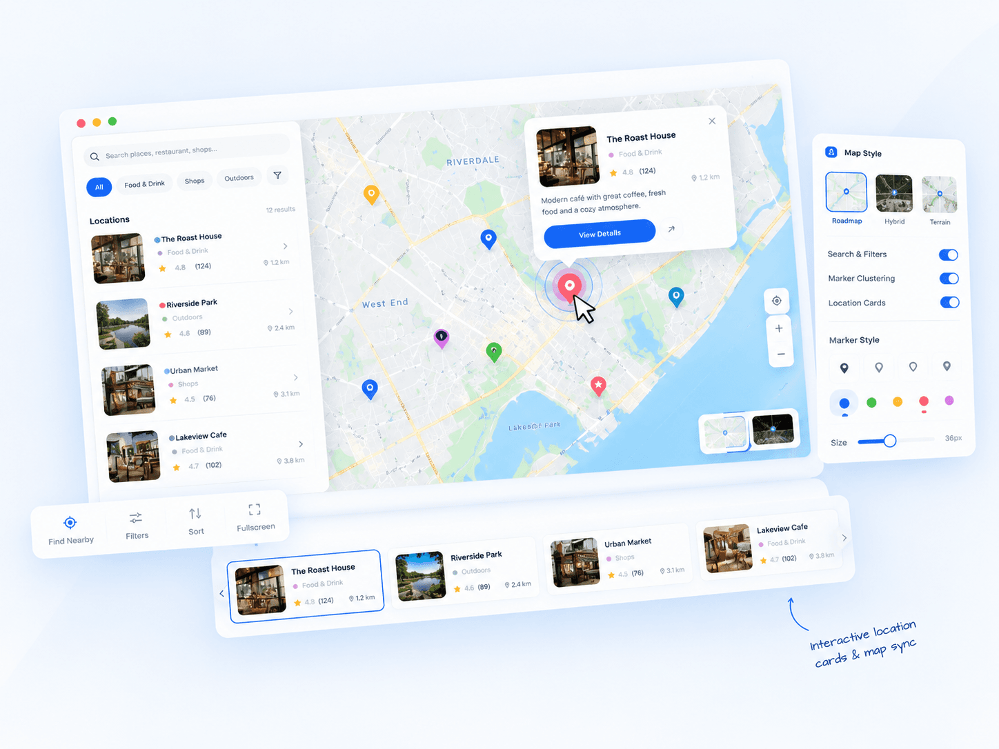 Store's Locator Map