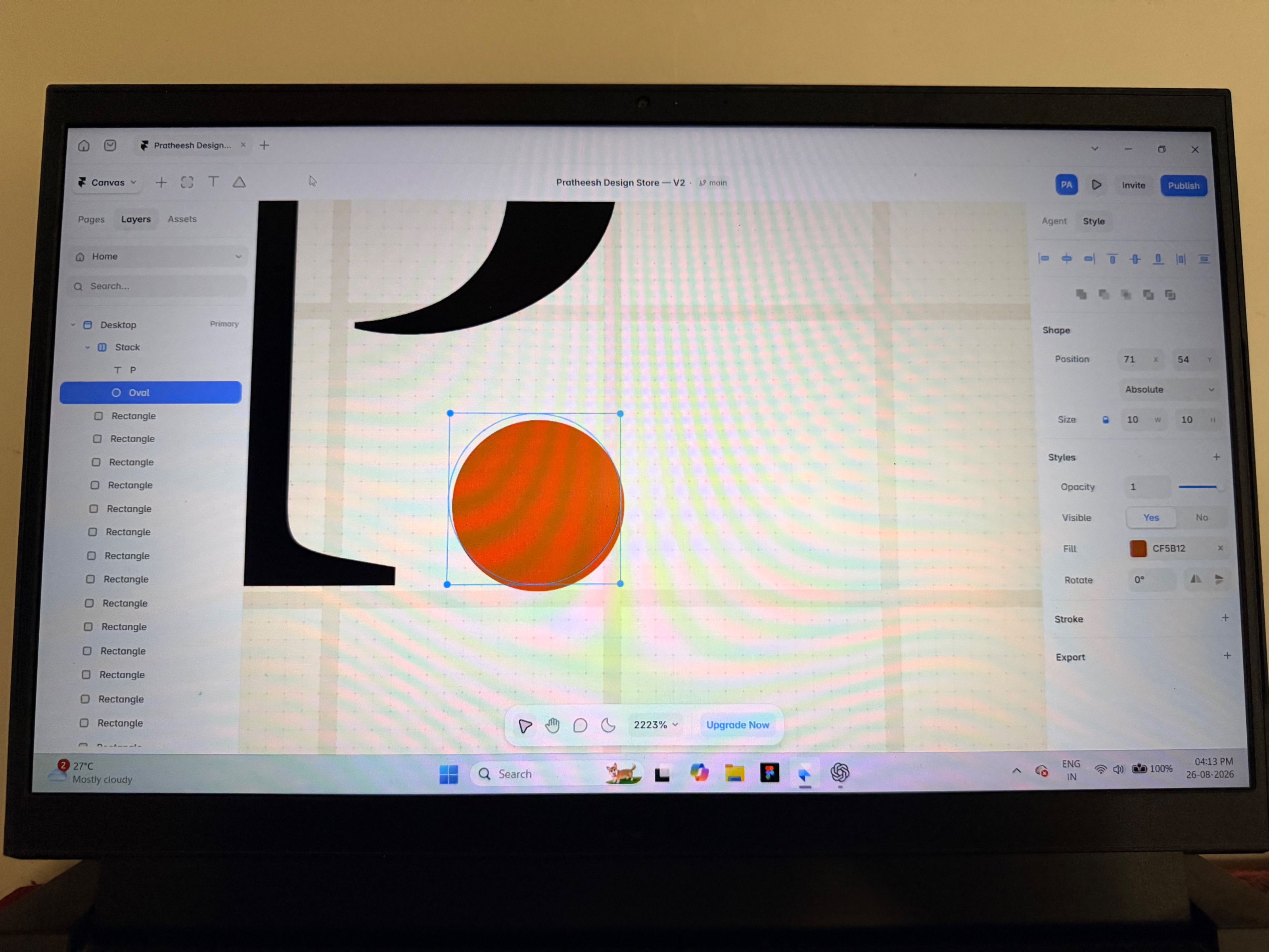 Someone pls help me with bounding box issue!!!! While changing the position of the shapes, the bounding box getting misaligned…