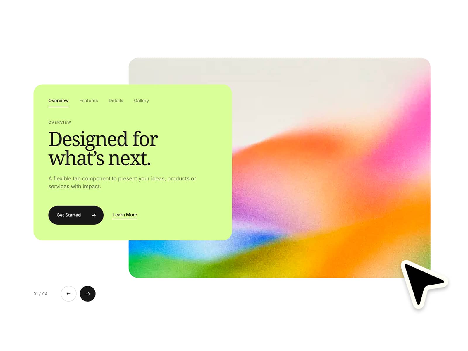 Switching Tabs Card