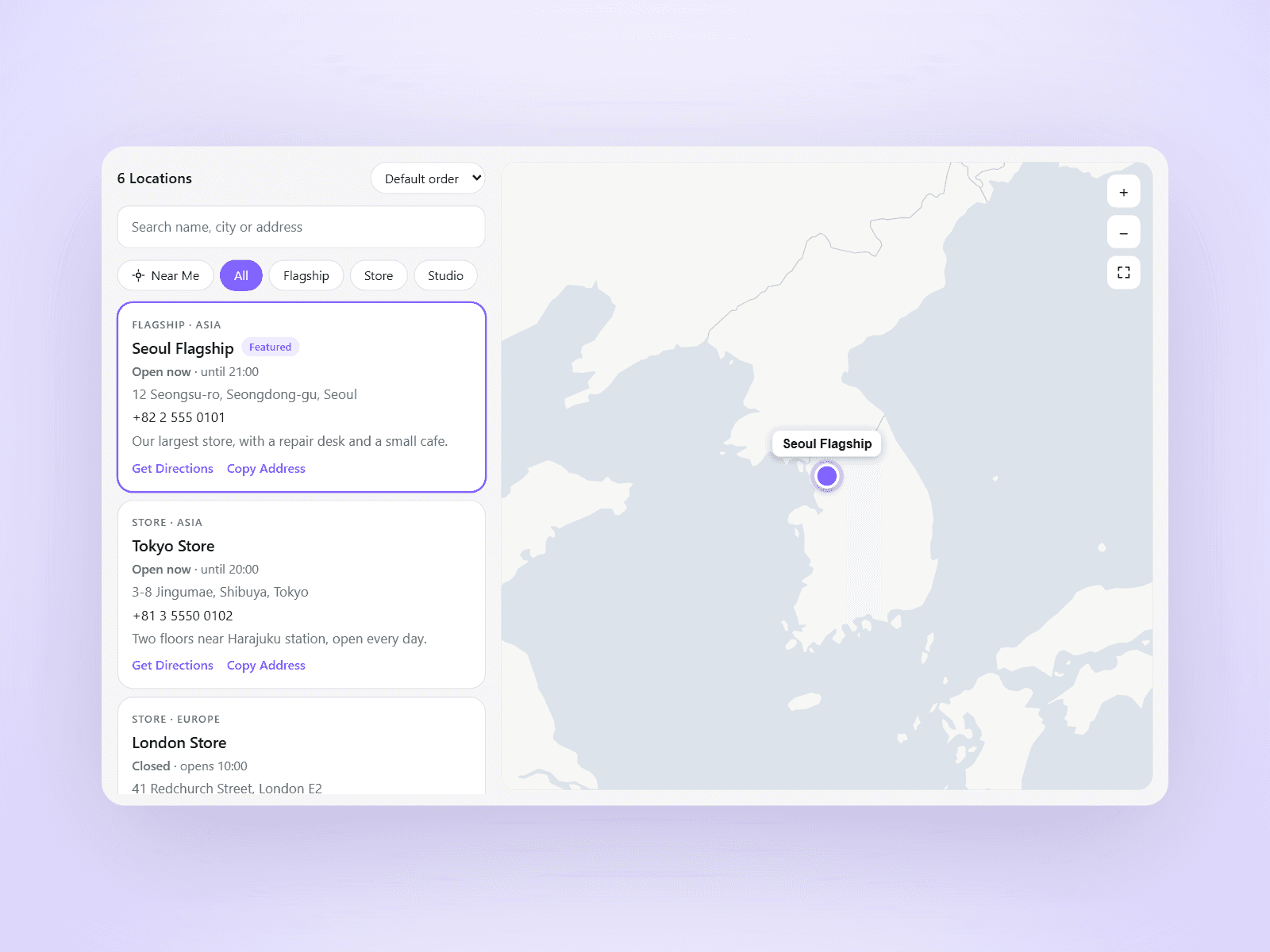 Store Finder Map