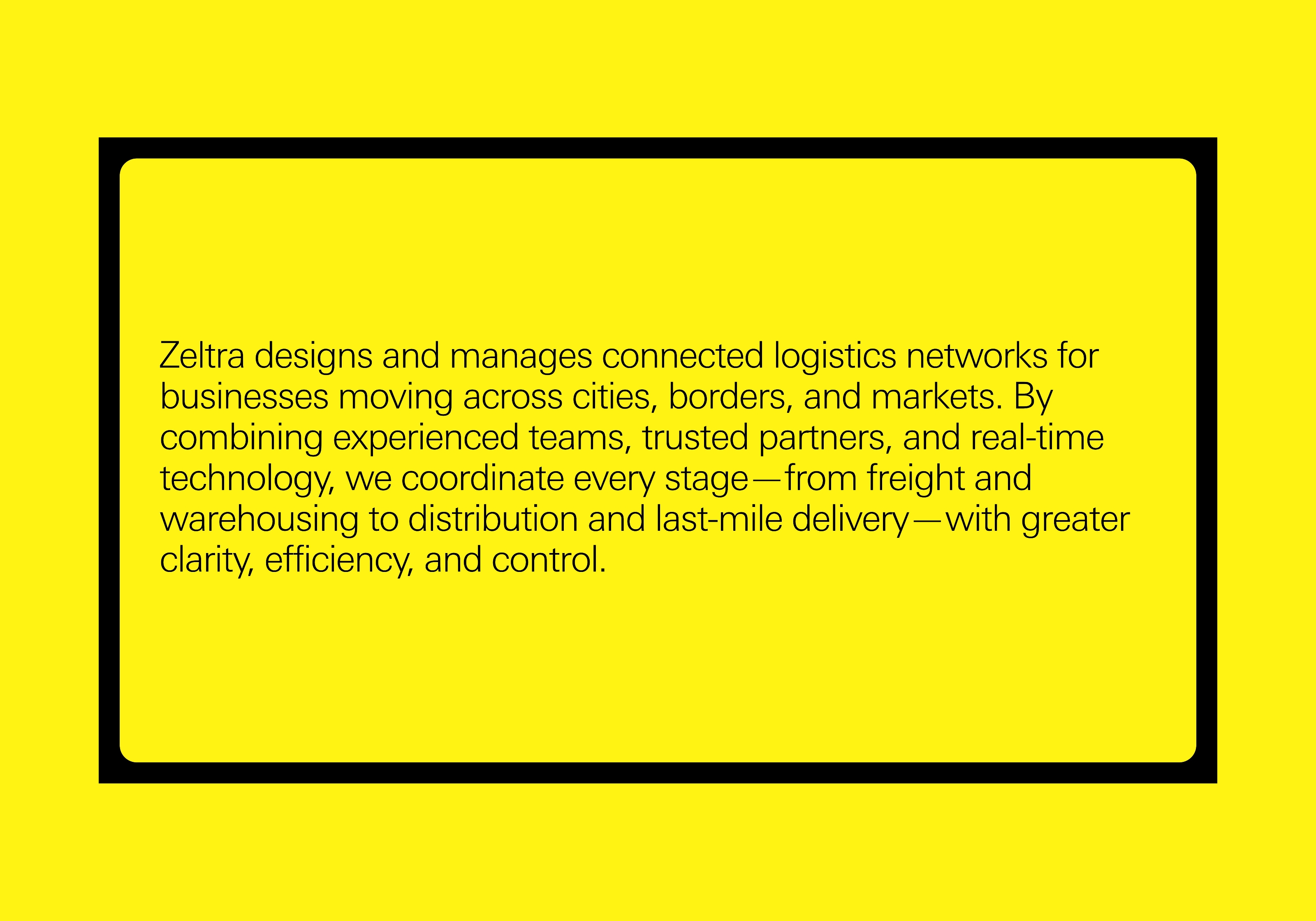 Zeltra Logistics