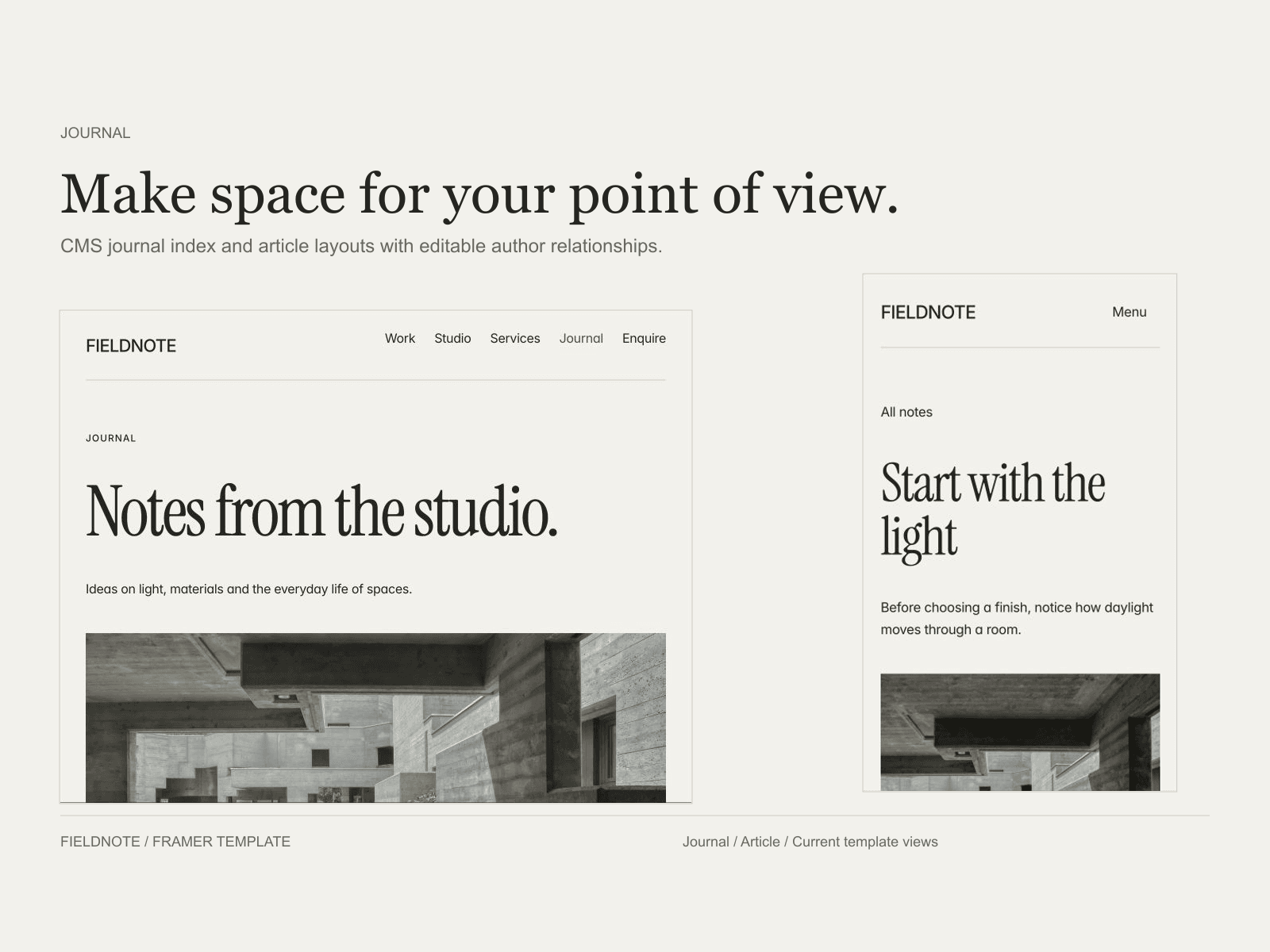 Fieldnote Studio