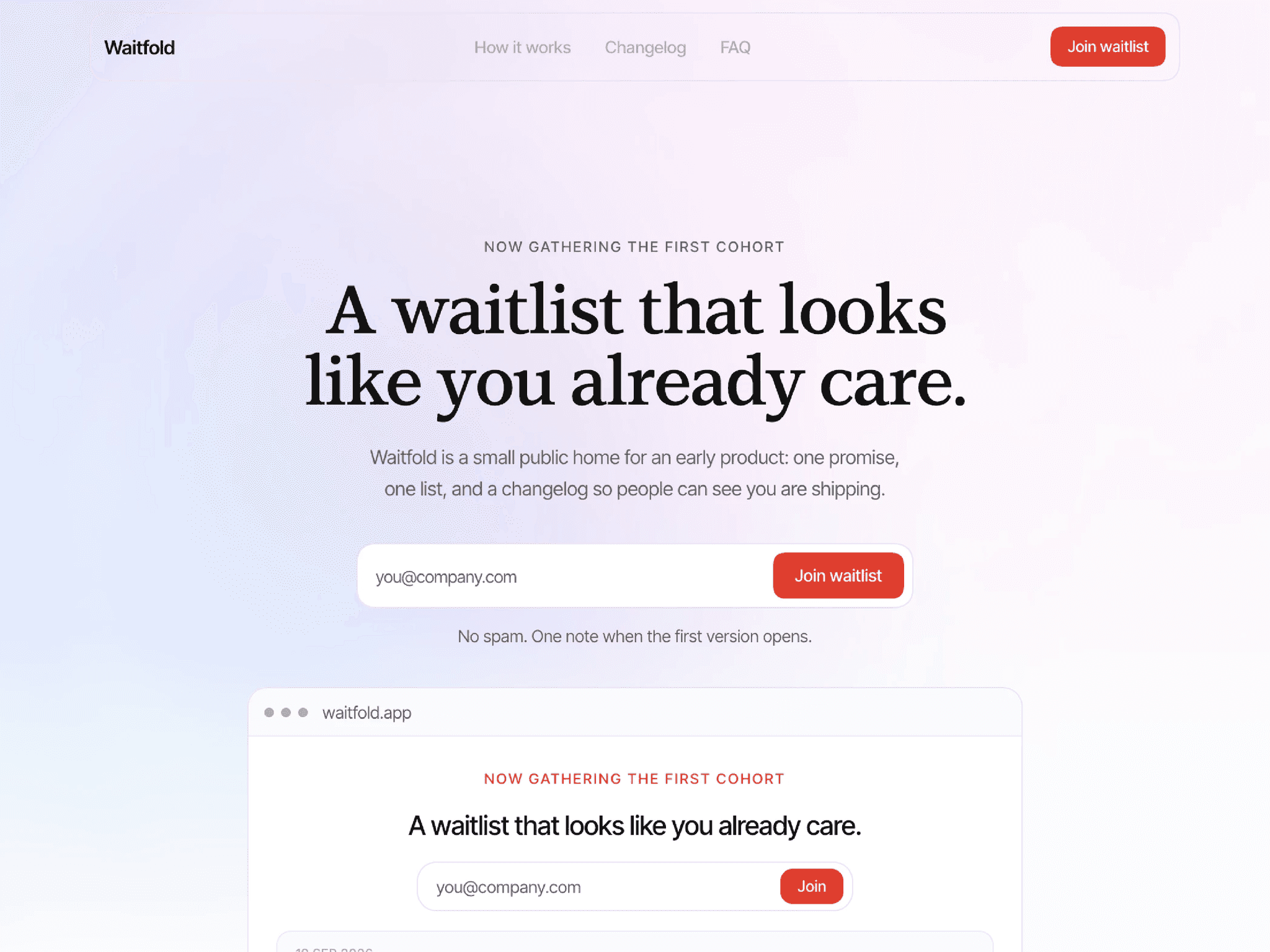 Waitfold