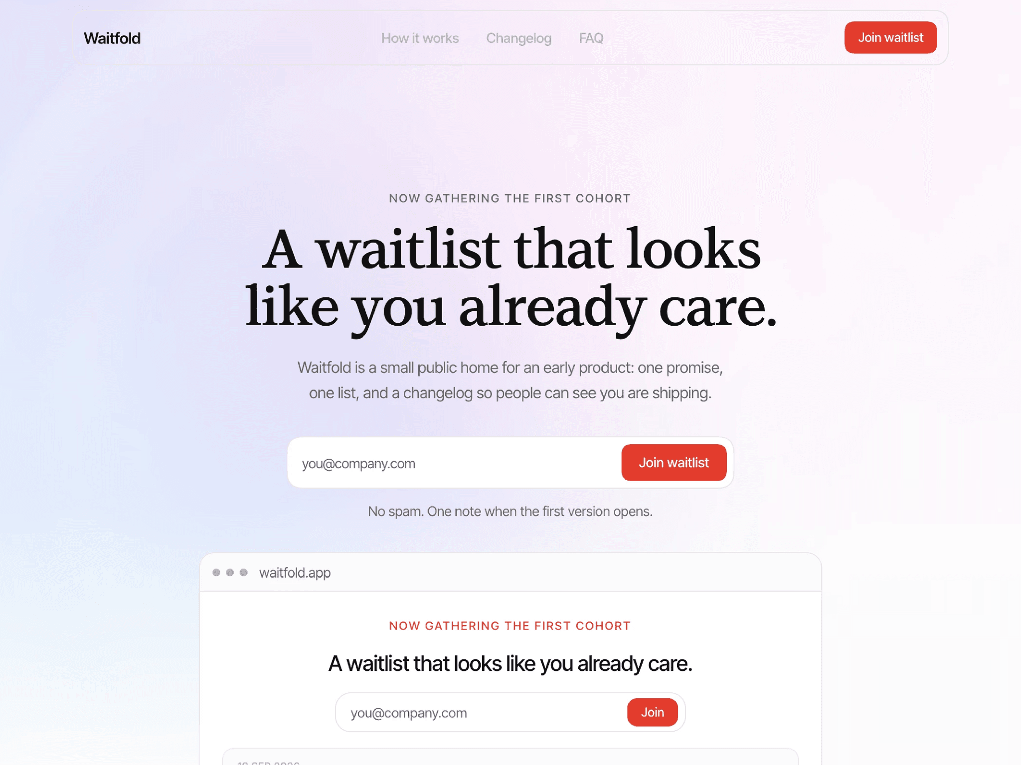 Waitfold