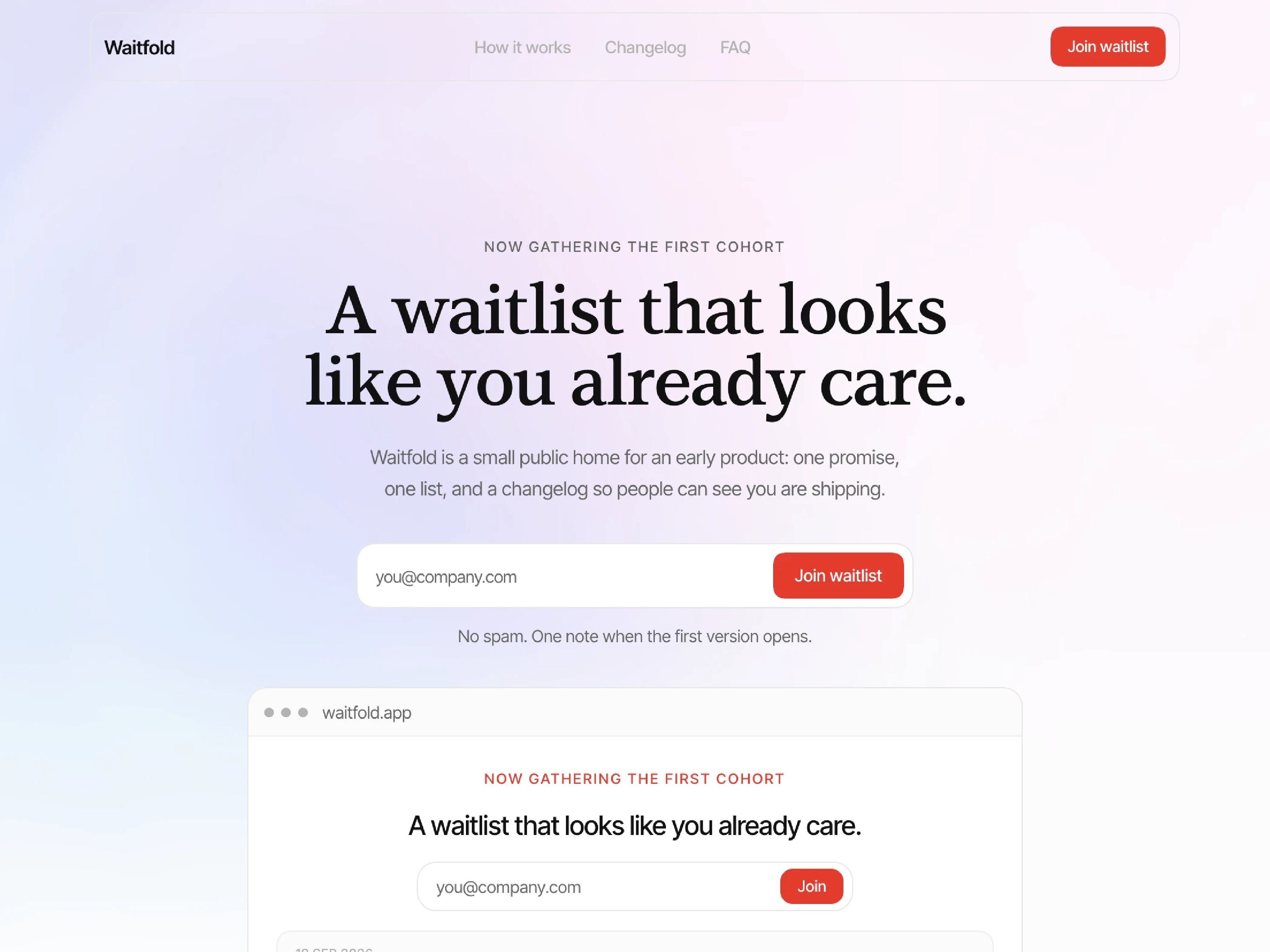 Waitfold