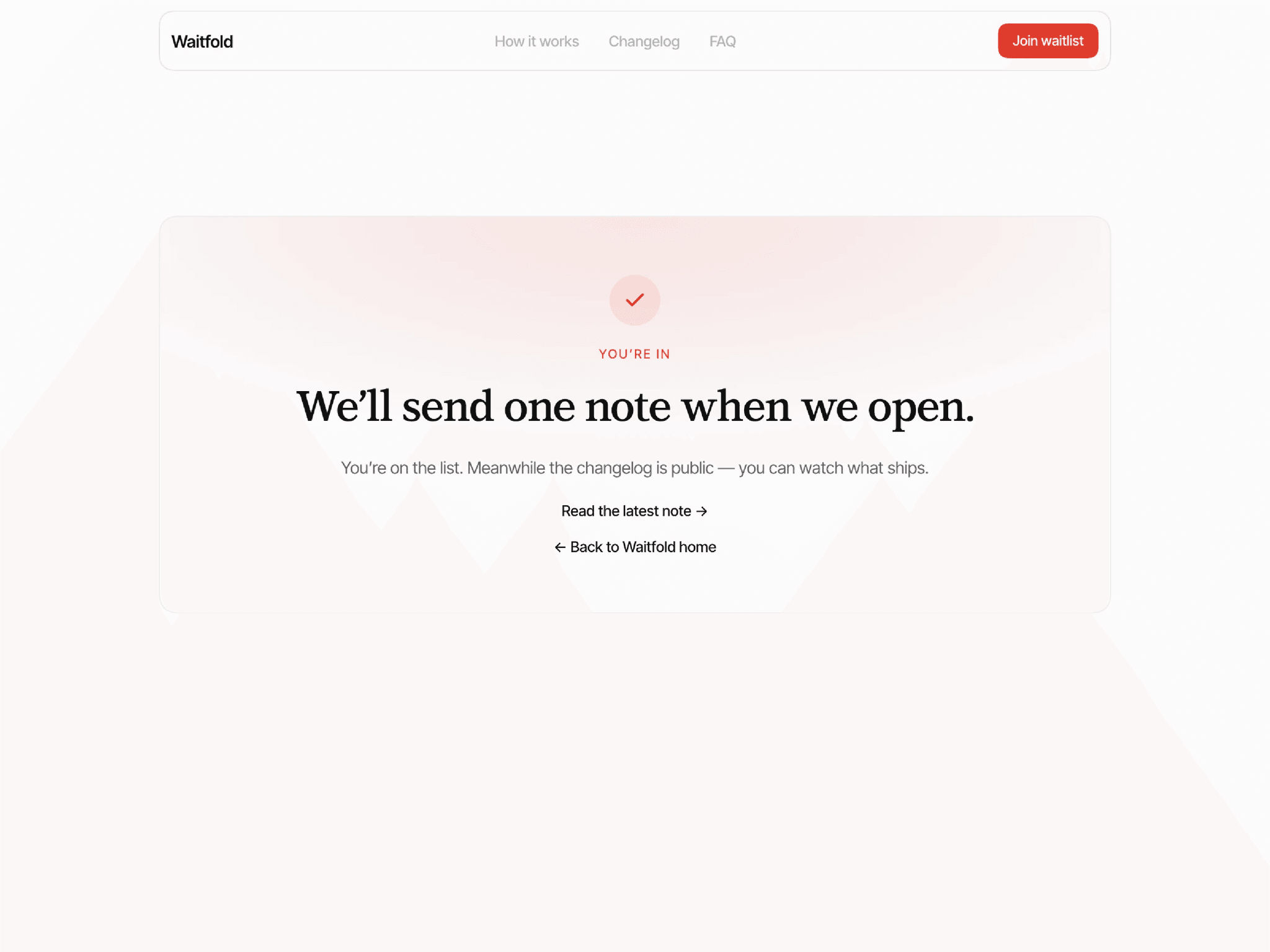 Waitfold