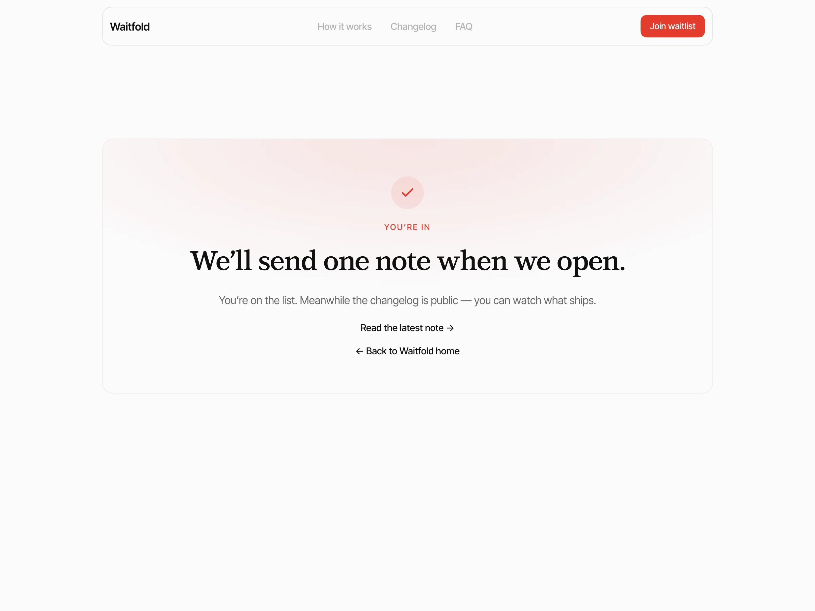 Waitfold