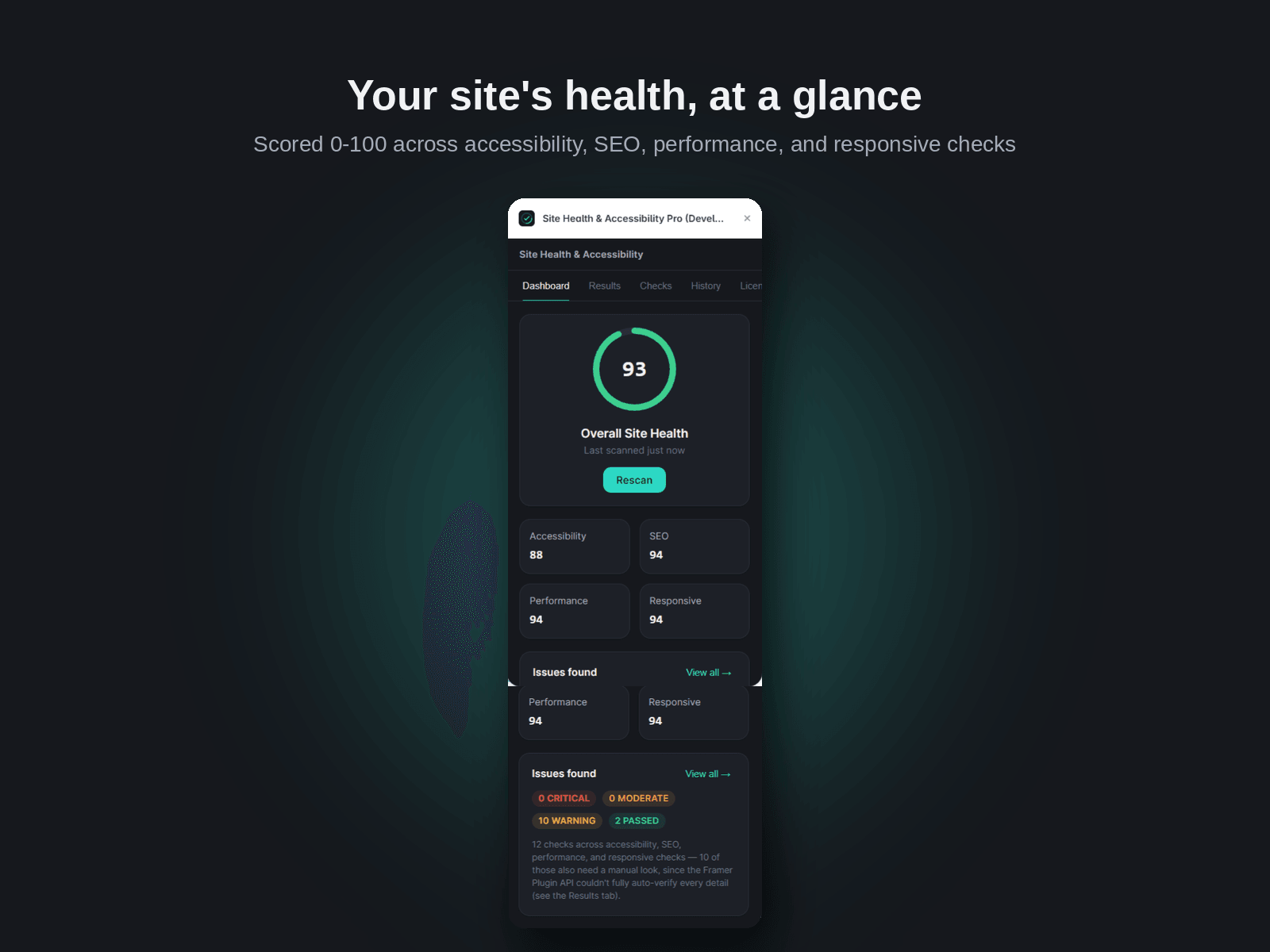 Framer Site Health Accessibility Pro