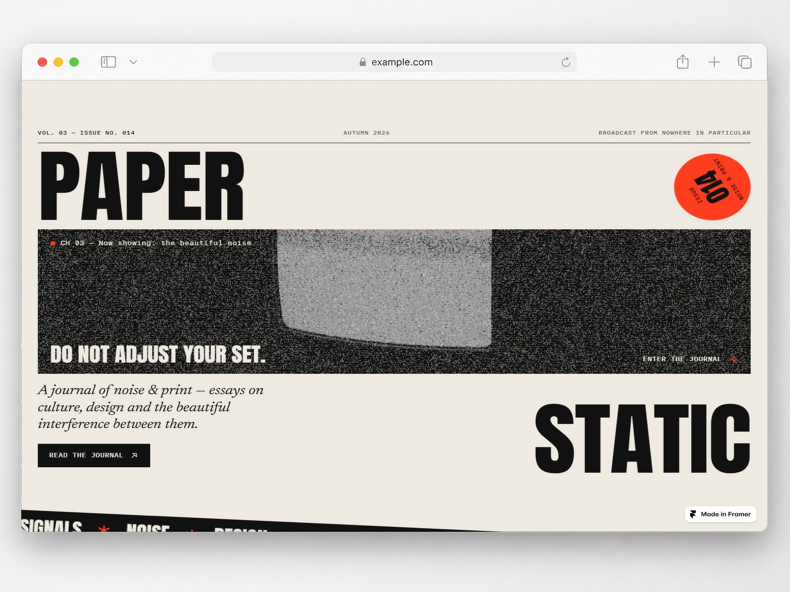 PAPER STATIC