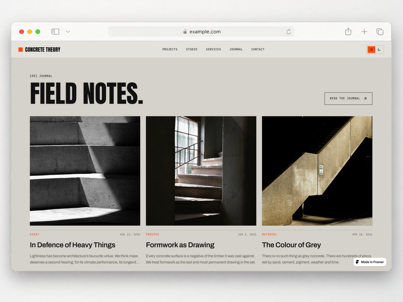 CONCRETE THEORY