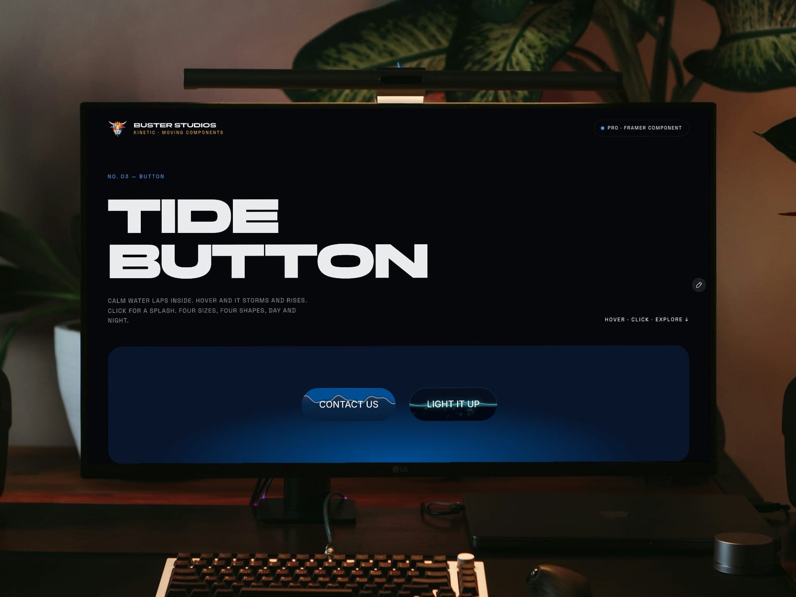 Kinetic Tide Button
