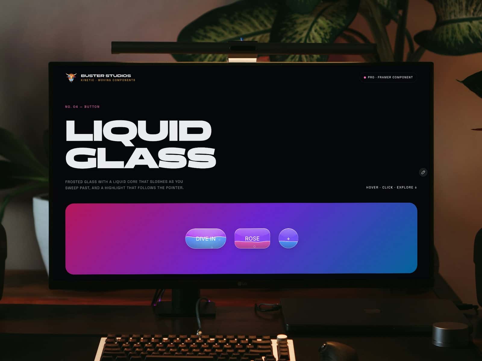 Kinetic Liquid Glass