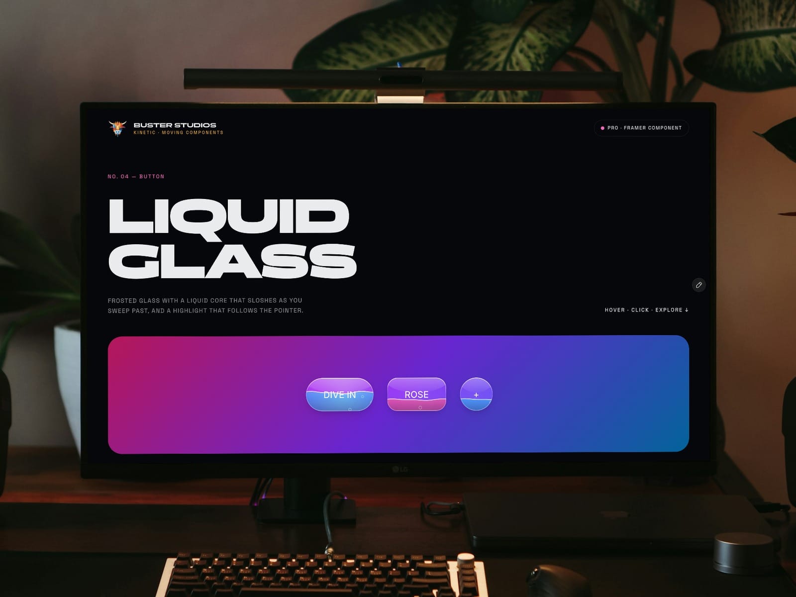 Kinetic Liquid Glass