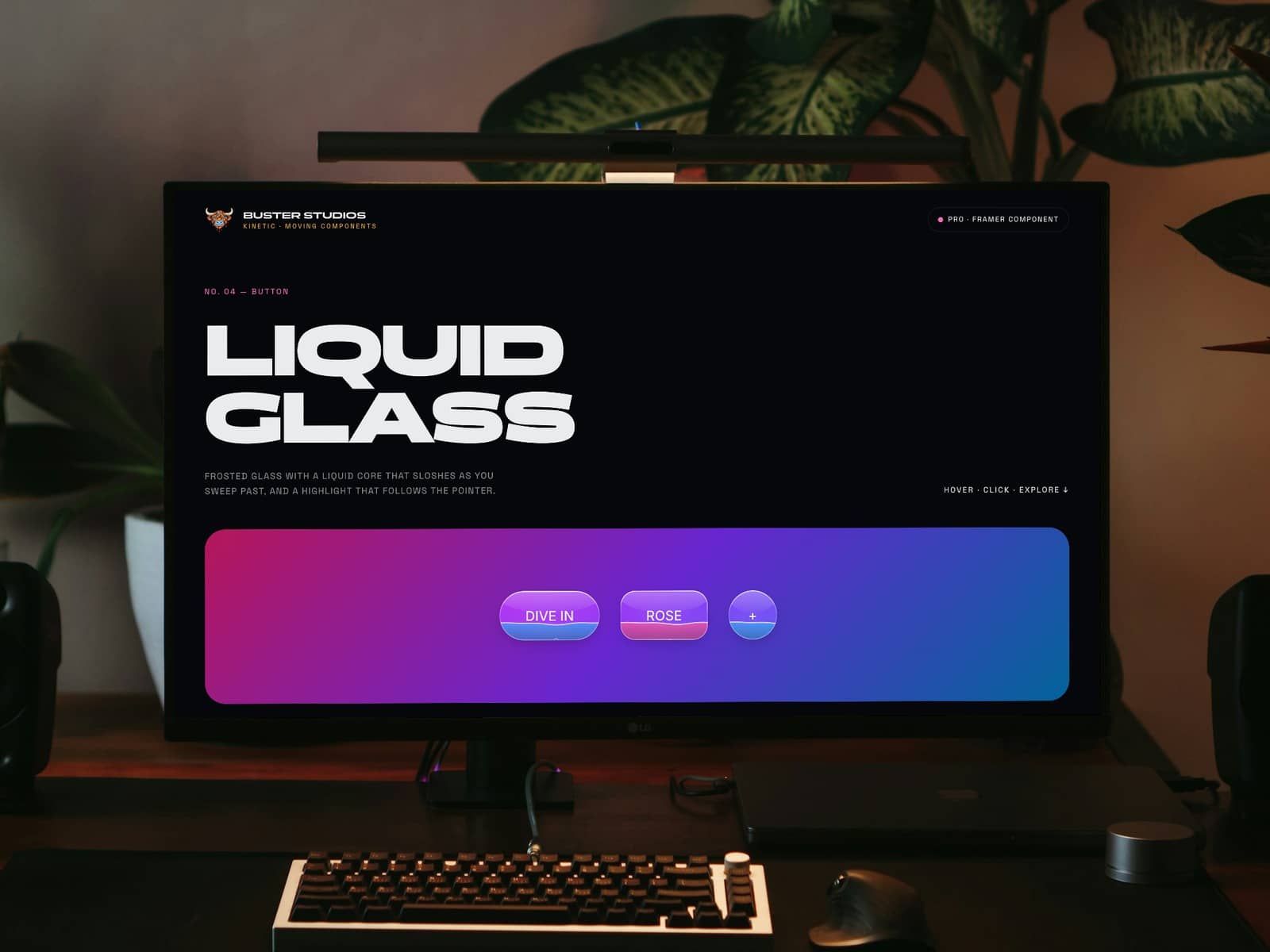 Kinetic Liquid Glass