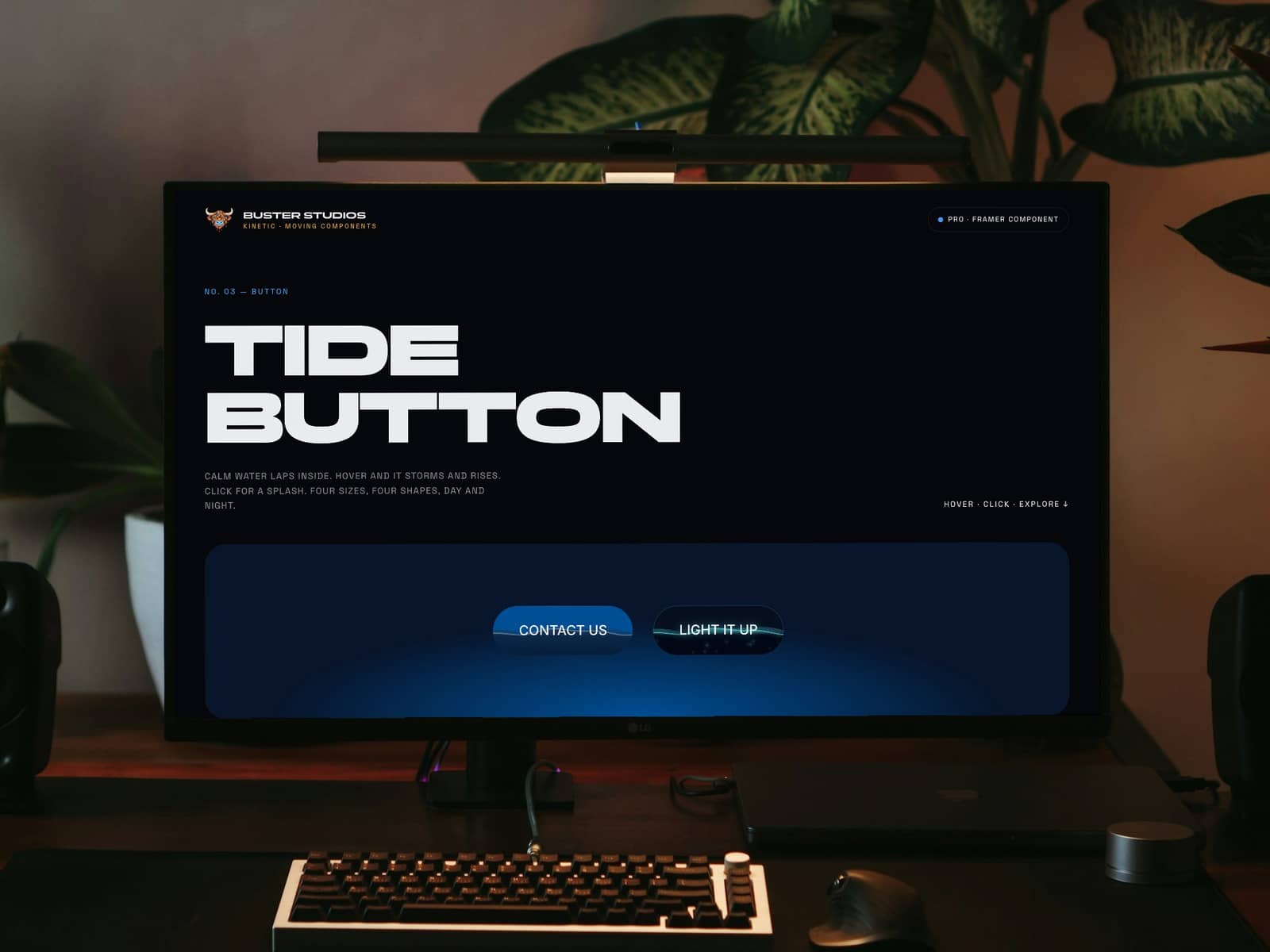 Kinetic Tide Button
